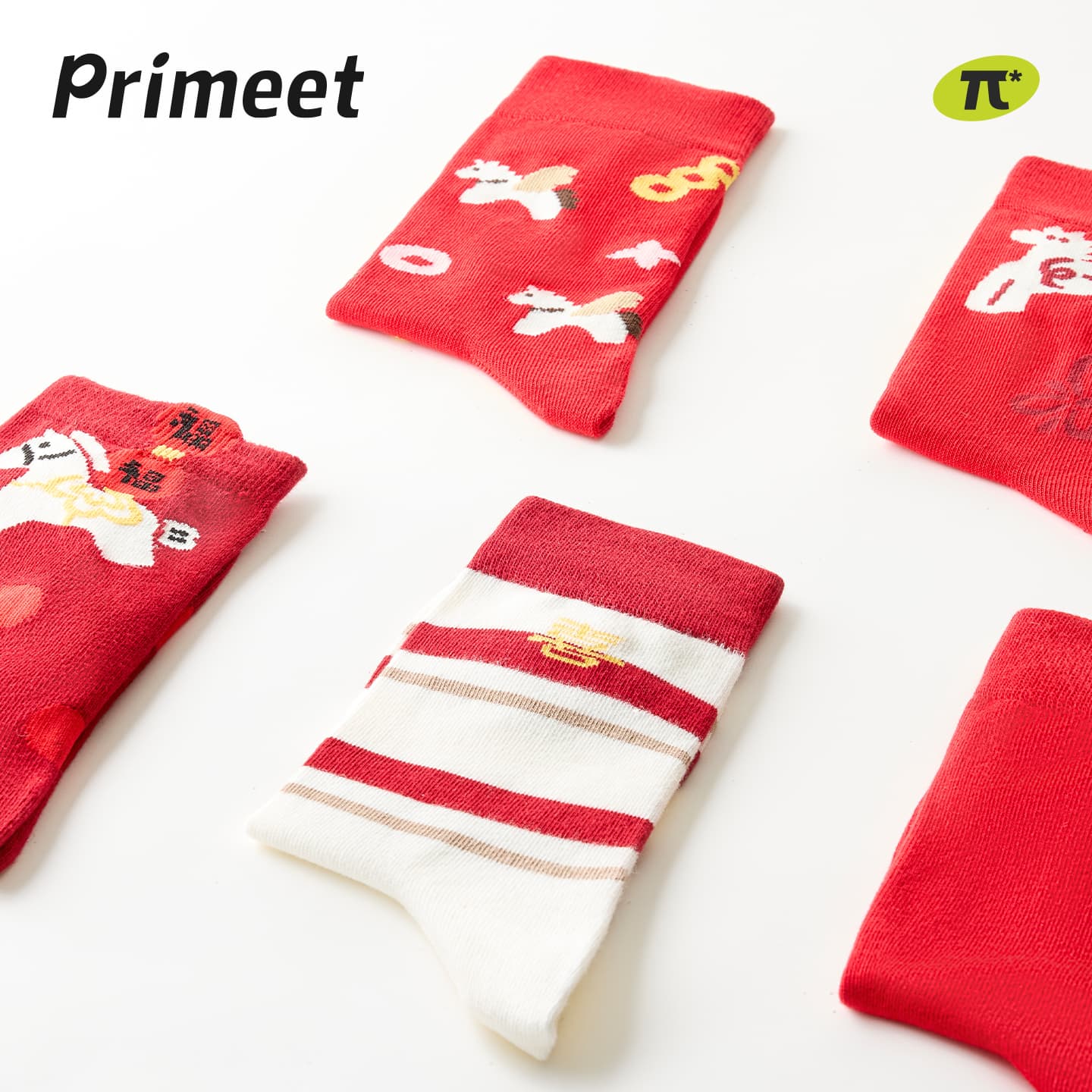 Носки PRIMEET Носки Crew Унисекс упаковка из 5 пар - изображение 1