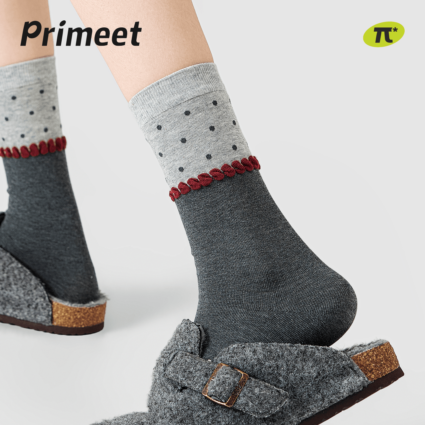 Носки PRIMEET Алмазный узор Cherry 5 пар Женские Высокие носки - изображение 2