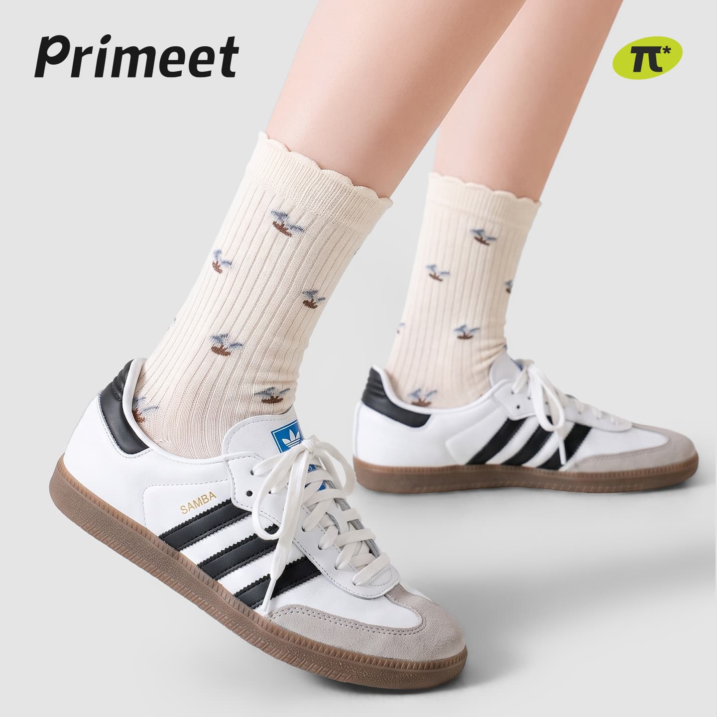 Носки PRIMEET Винтажная модель Цветочный 5 пар Женские Высокие носки - изображение 4