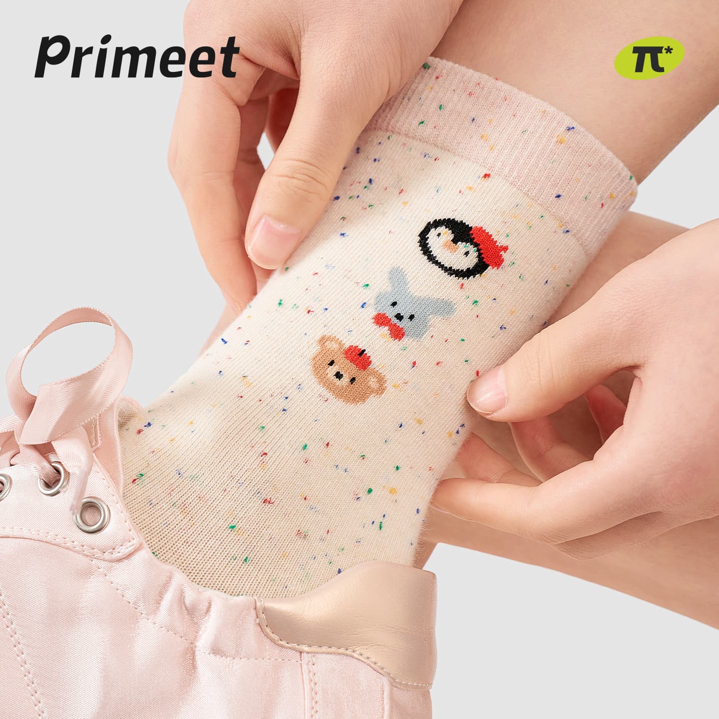 Носки PRIMEET Разноцветные точки Милый стиль 5 пар Женские Высокие носки - изображение 2