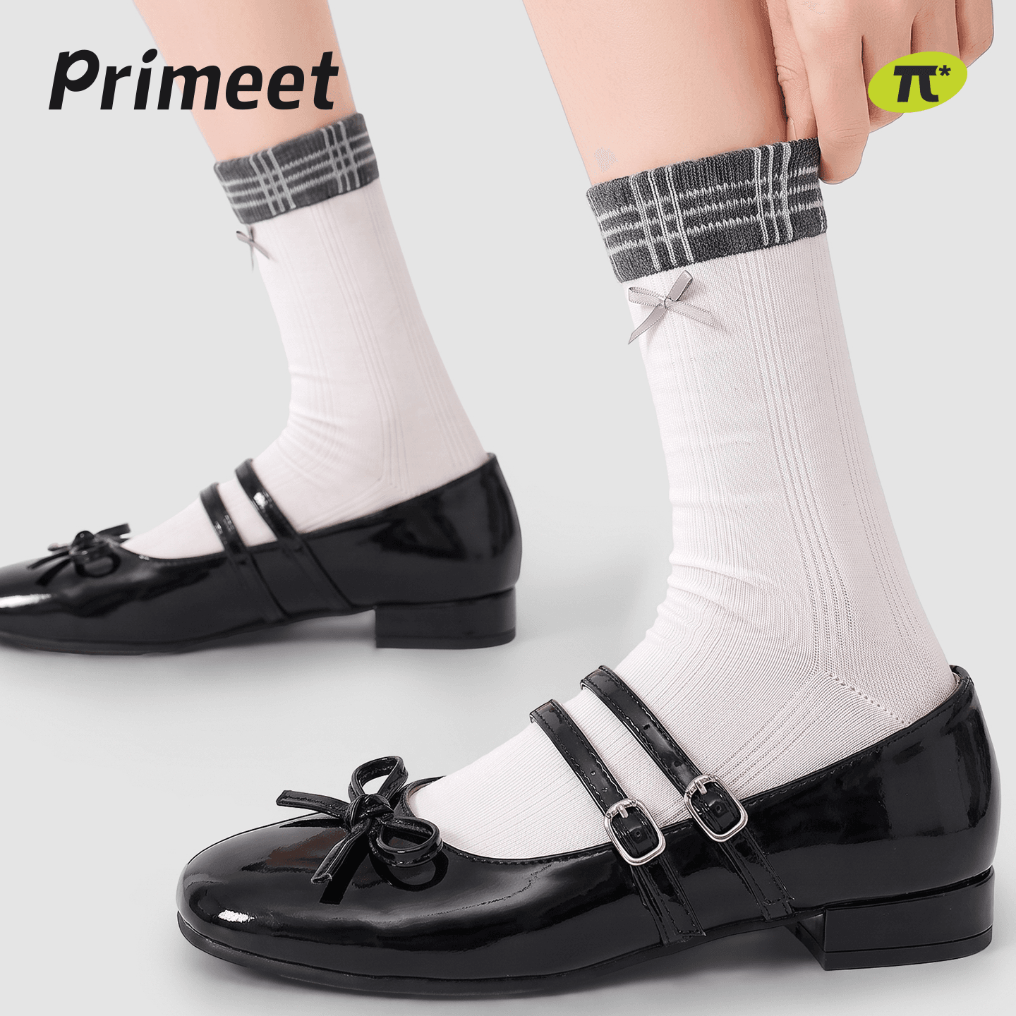 Носки PRIMEET Гороховый узор Цветочный 5 пар Женские Высокие носки - изображение 2