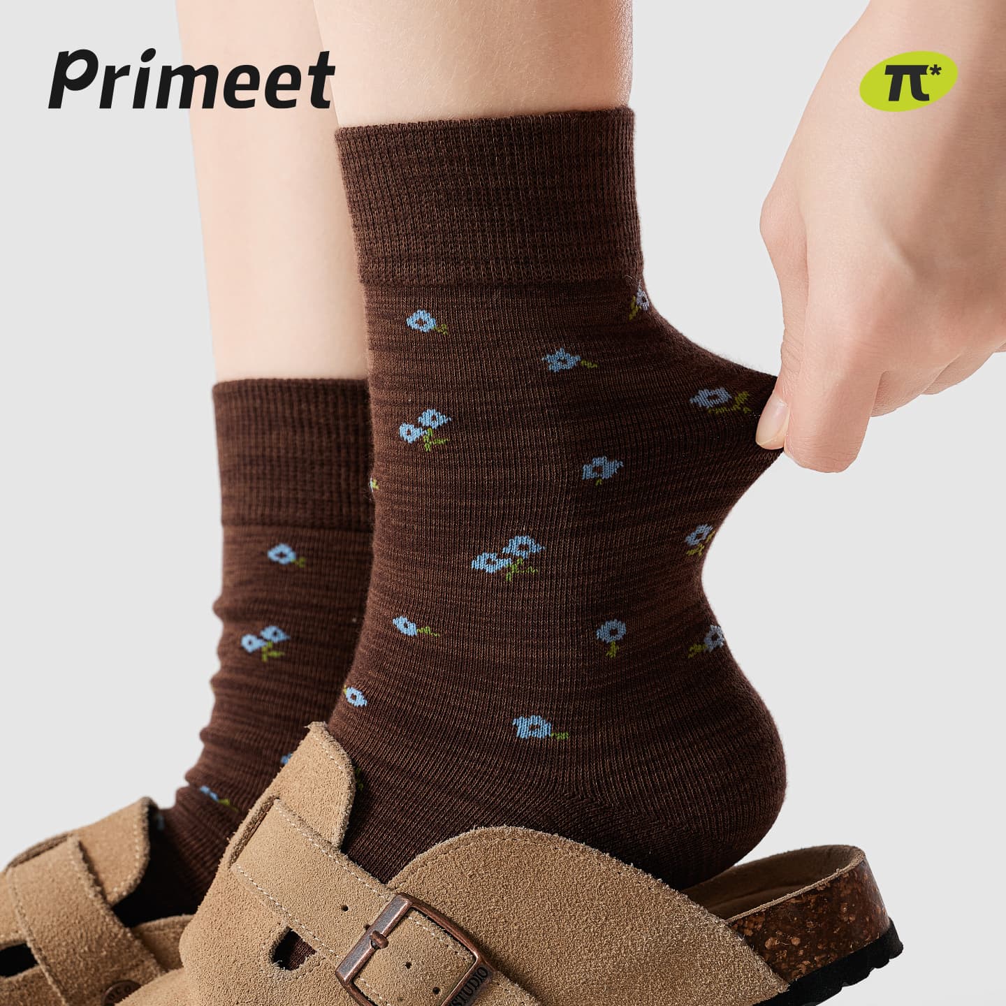 Носки PRIMEET Винтажная модель Полосы 5 пар Женские Высокие носки - изображение 3