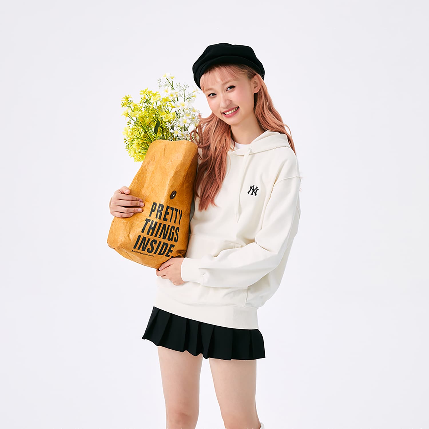 Кофта mlb New York Yankees Basic Collection SS25 Свитшот Унисекс Сливочный - изображение 5