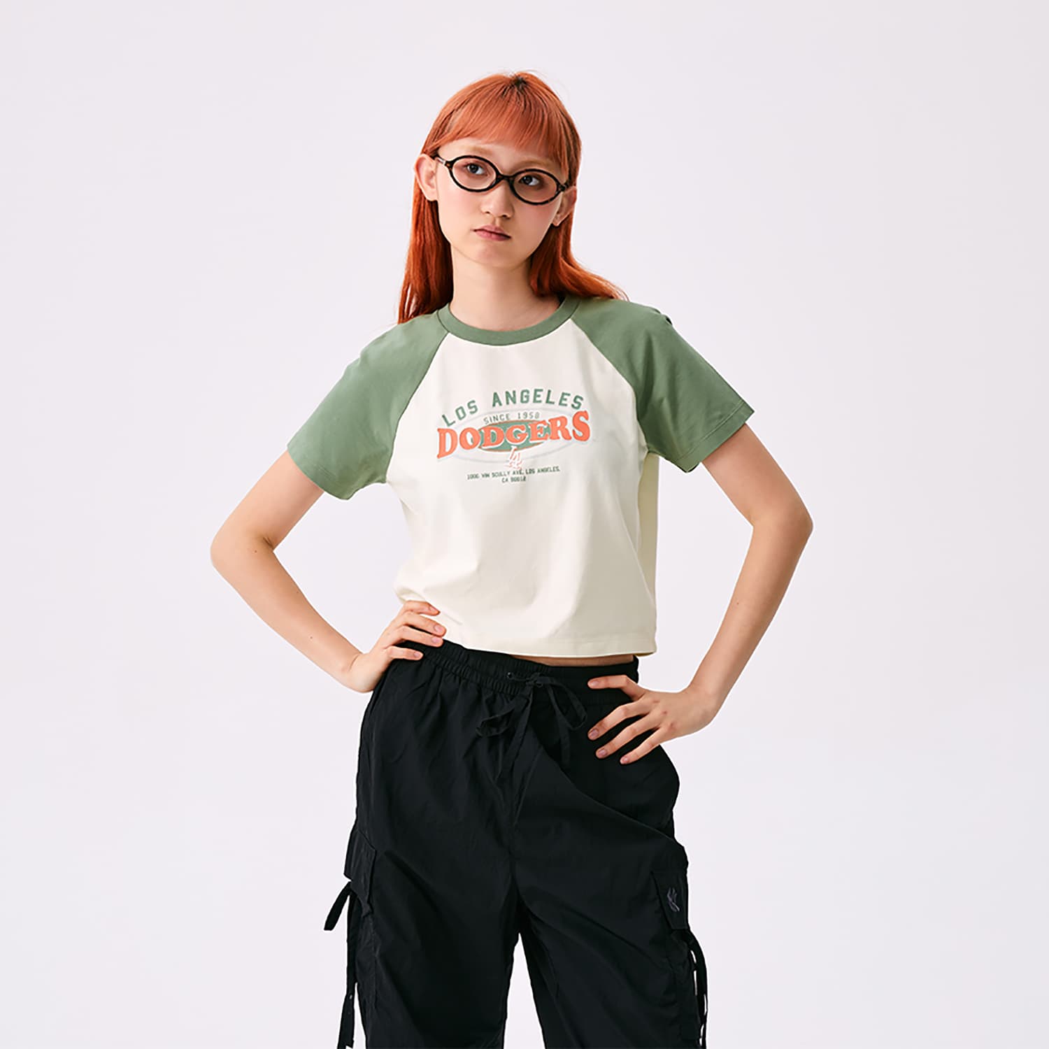Футболка MLB Preppy Style Collection Los Angeles Dodgers SS25 T Рубашка Женская Кремовая - изображение 5