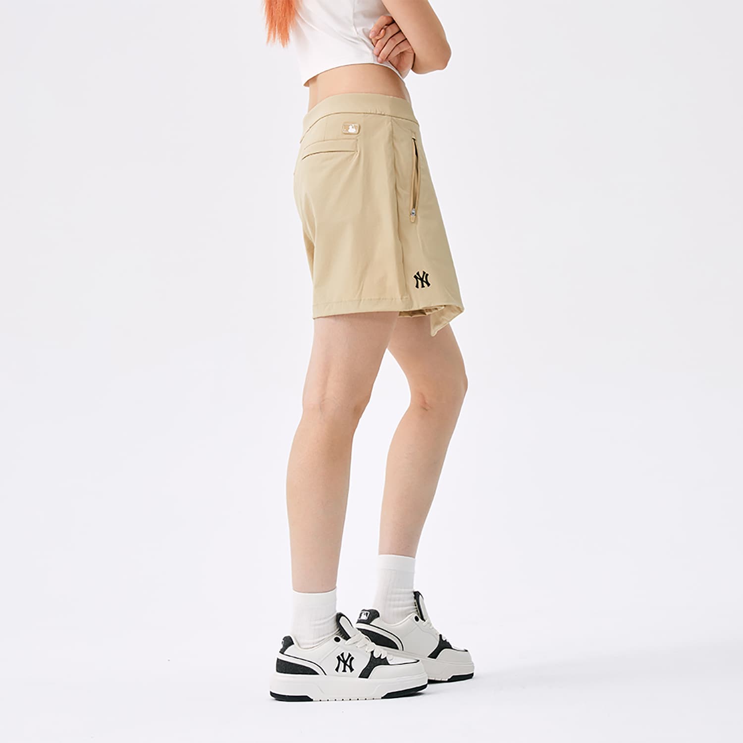 Юбка MLB New York Yankees Basic Collection SS25 Повседневные шорты Женские Песок - изображение 6