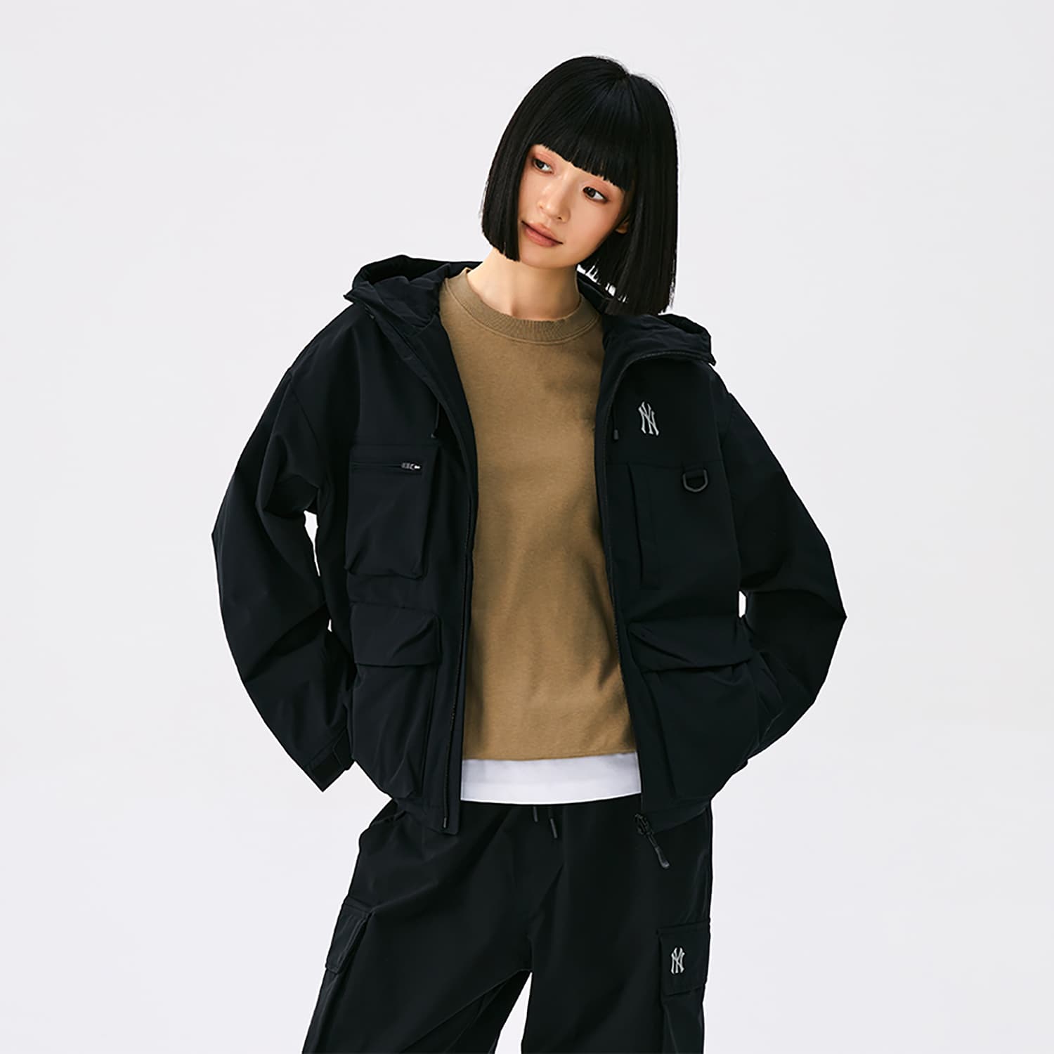 Куртка mlb New York Yankees Basic Collection Куртка Унисекс Стандартный черный - изображение 4