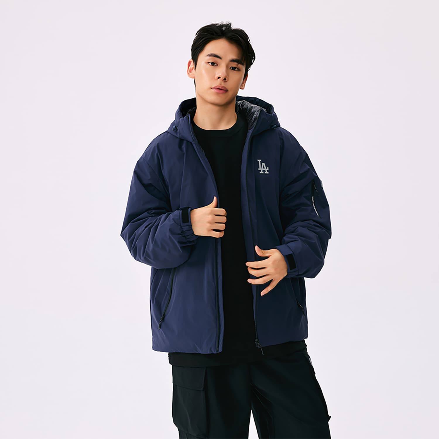 Зимняя куртка MLB Los Angeles Dodgers Basic Collection FW25 Пуховик Унисекс - изображение 5