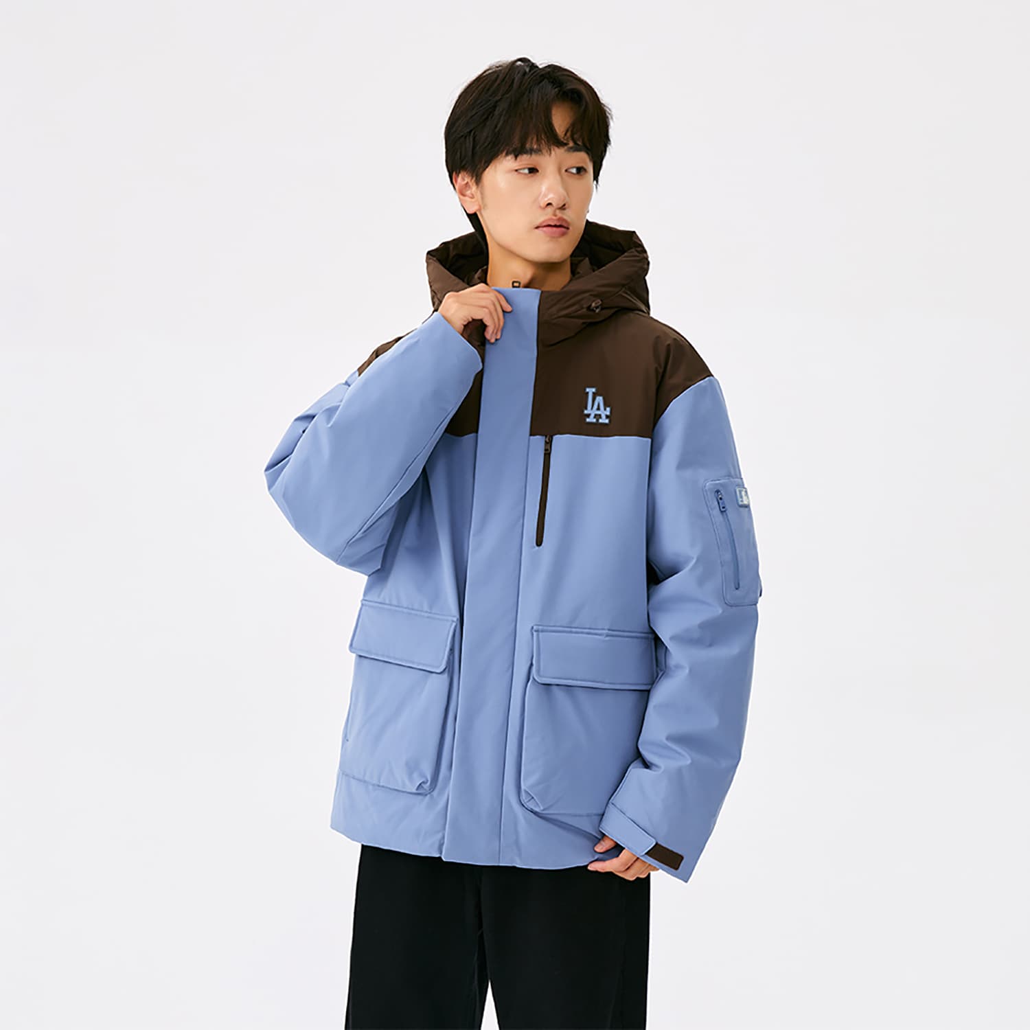 Зимняя куртка MLB Los Angeles Dodgers Basic Collection FW25 Пуховик Унисекс - изображение 5