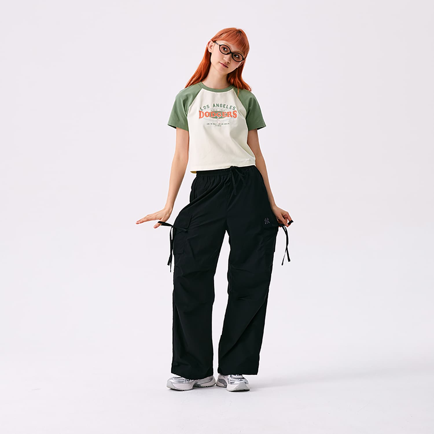 MLB New York Yankees Basic Collection SS25 Карго Брюки Женские Черные - изображение 5