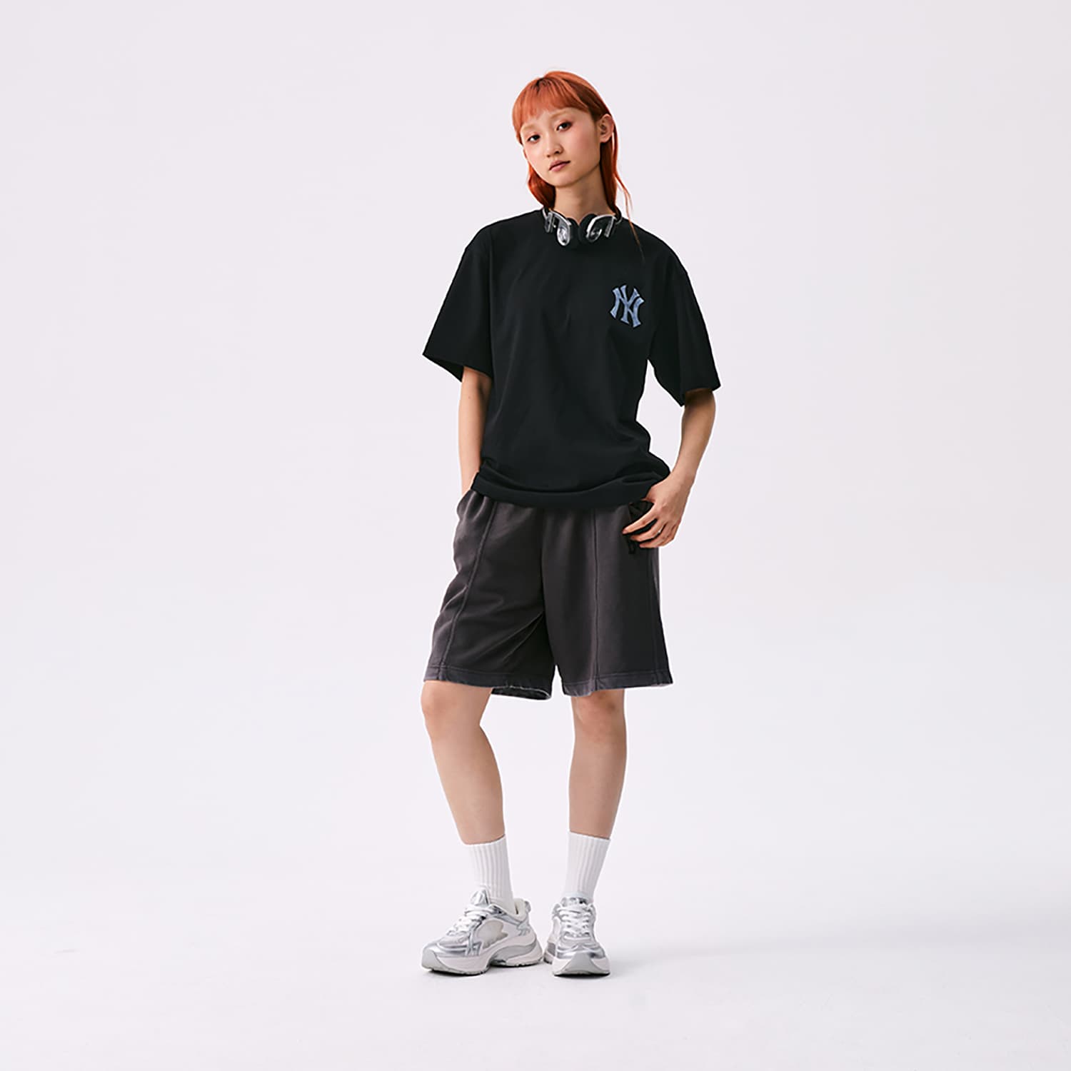 Футболка MLB MONOGRAM SS25 T Рубашка Мужская Черная - изображение 6