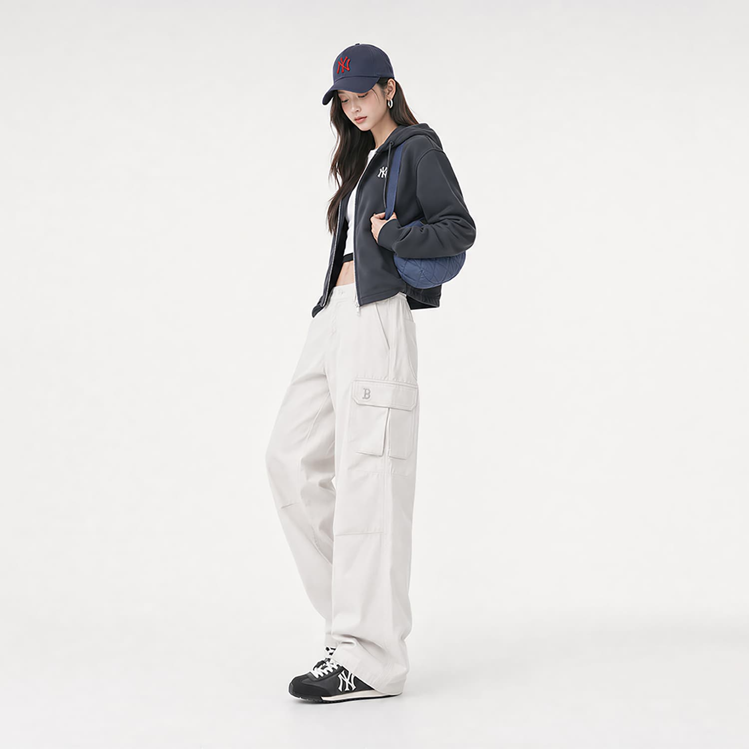 MLB Boston Red Sox Basic Collection SS26 Брюки карго Женские - изображение 5