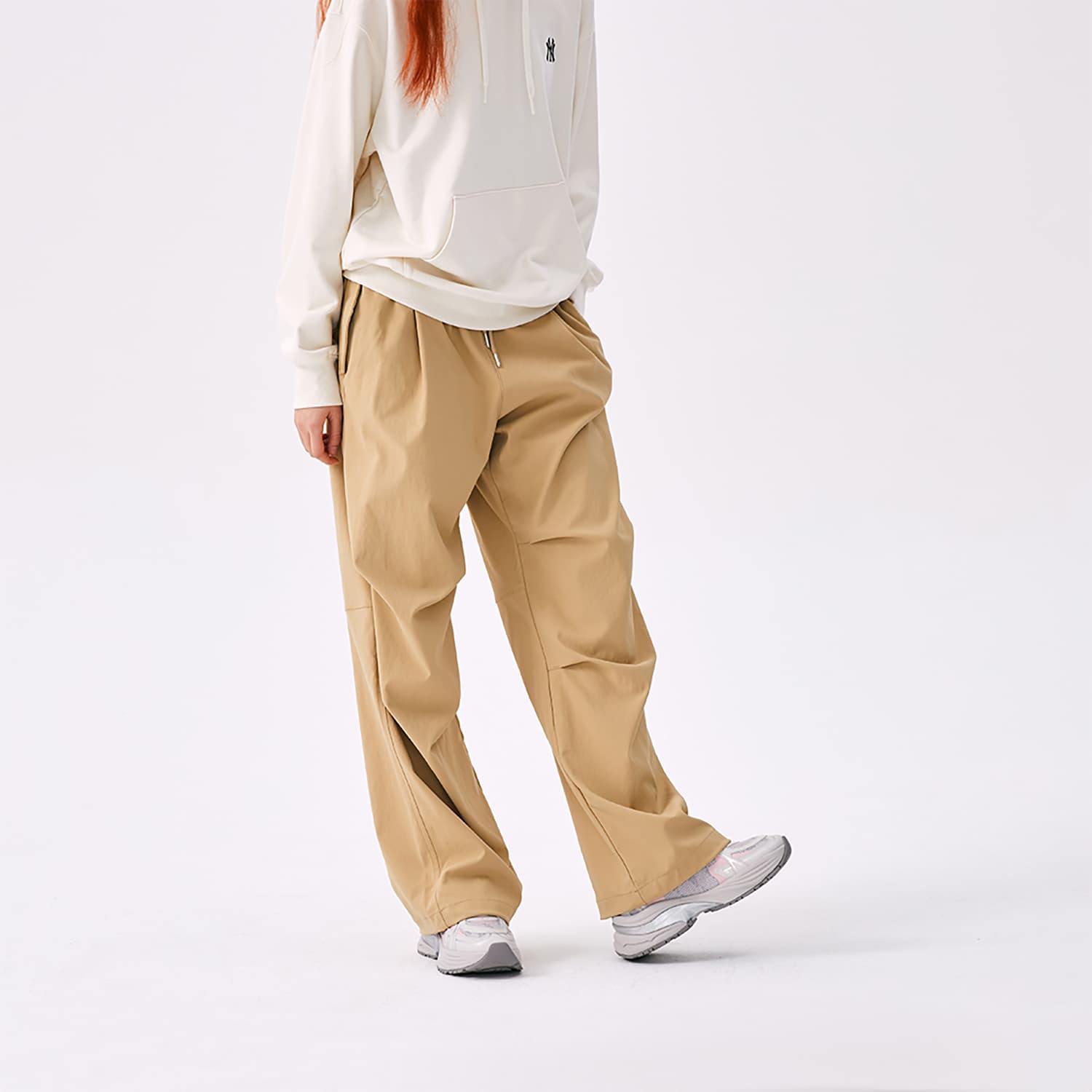 Штаны MLB Boston Red Sox Basic Collection SS25 Повседневные штаны Унисекс Бежевый Желтый - изображение 5