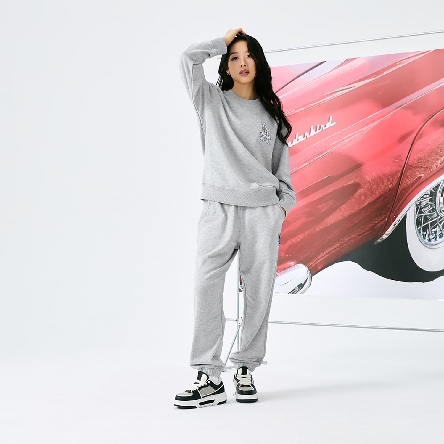 Штаны MLB Basic Collection New York Mets 24FW Вязаные тренировочные штаны унисекс Фотиния серый - изображение 5