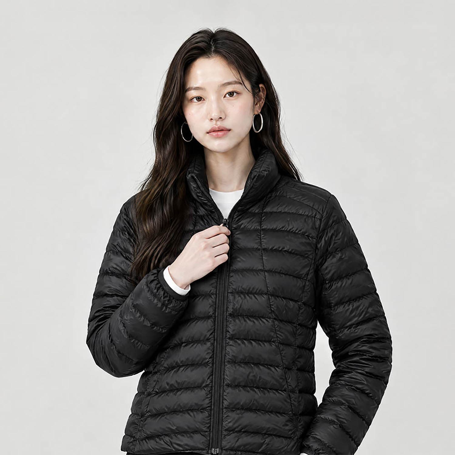Зимняя куртка MLB New York Yankees Basic Collection 26FW Пуховик Унисекс Черный - изображение 7