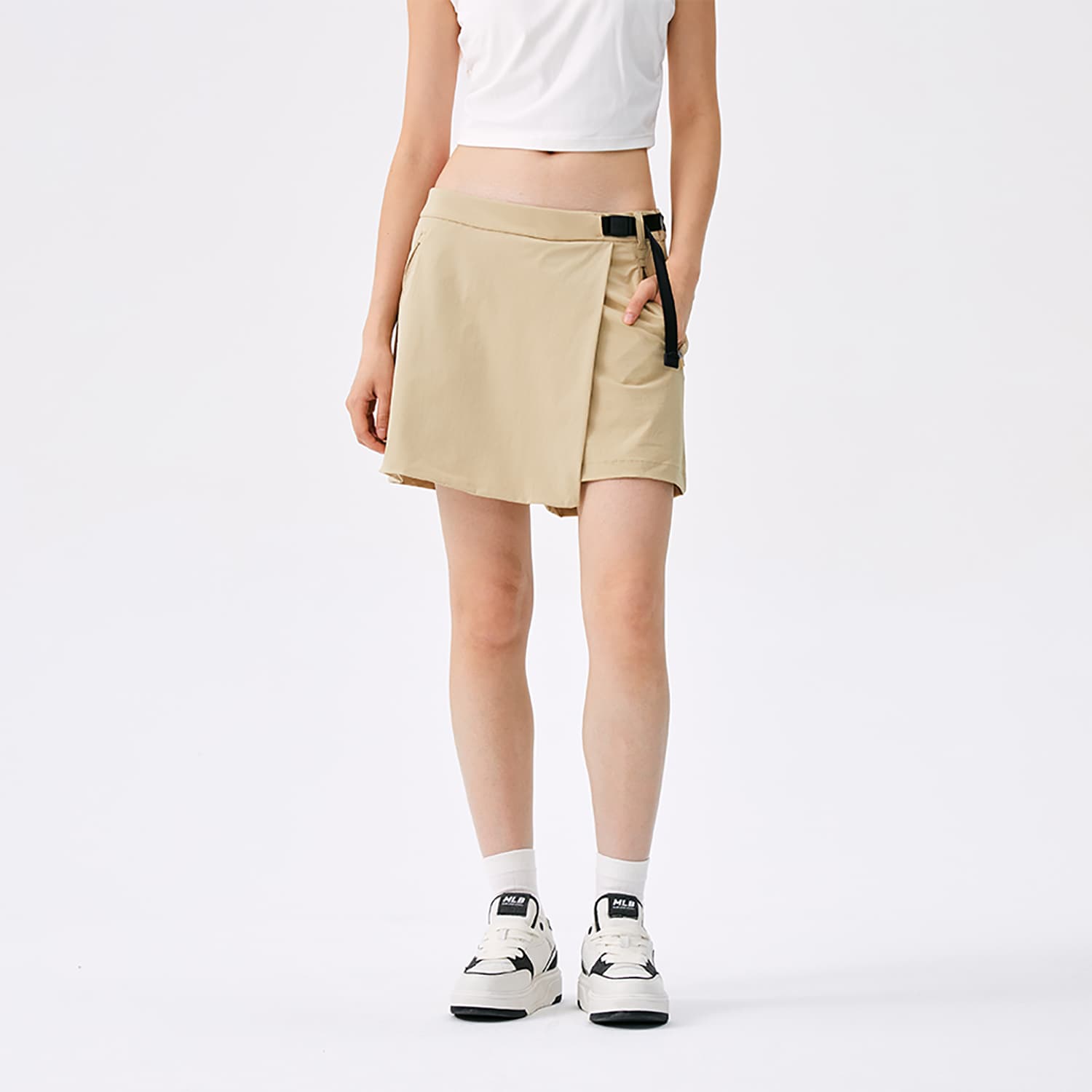 Юбка MLB New York Yankees Basic Collection SS25 Повседневные шорты Женские Песок - изображение 7