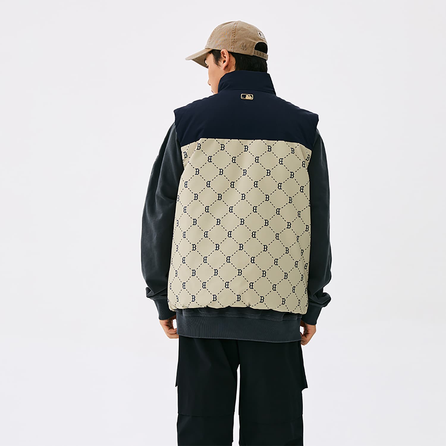 Куртка MLB MONOGRAM Коллекция Boston Red Sox Пуховый жилет Унисекс - изображение 3