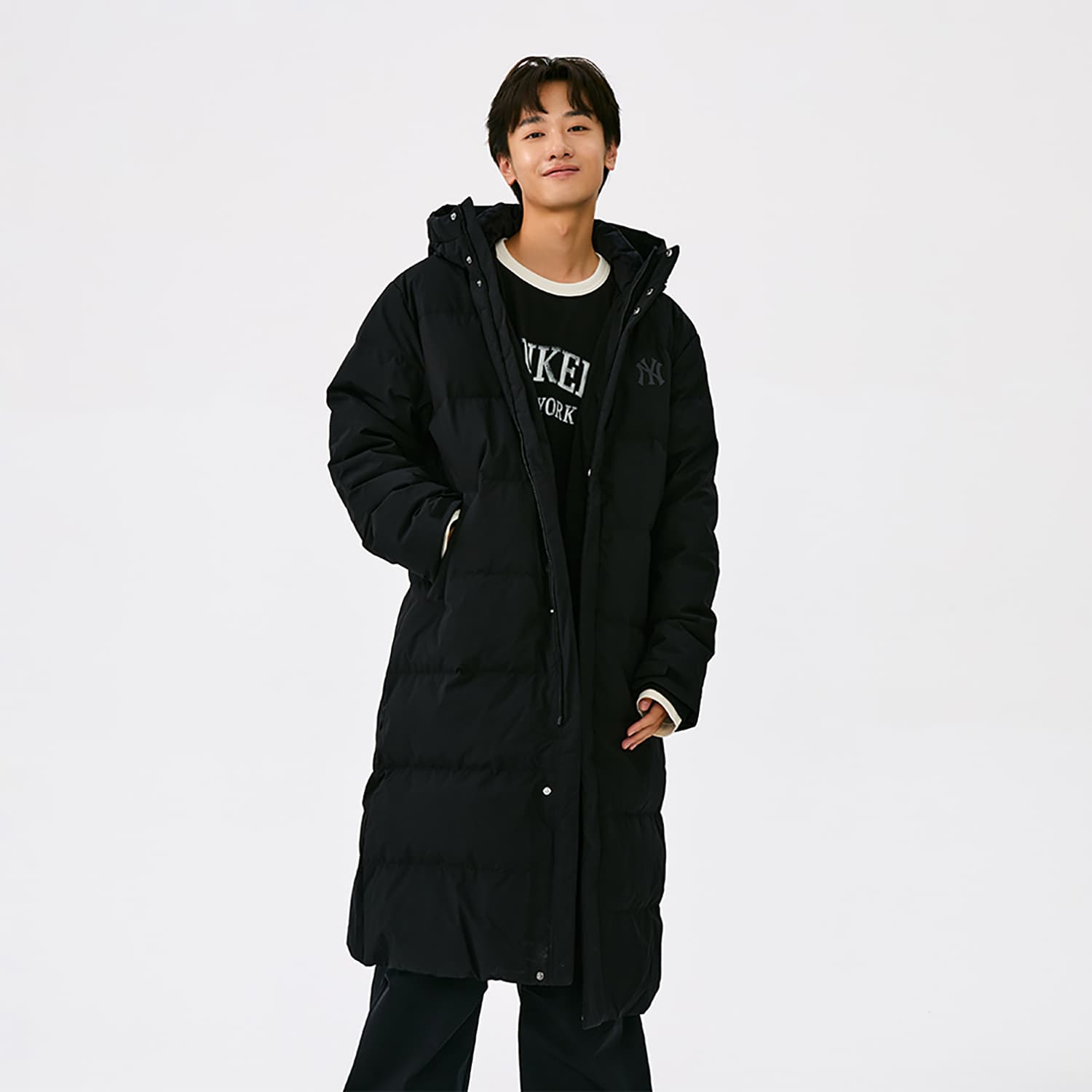 Зимняя куртка MLB New York Yankees Basic Collection FW25 Пуховик Унисекс - изображение 5