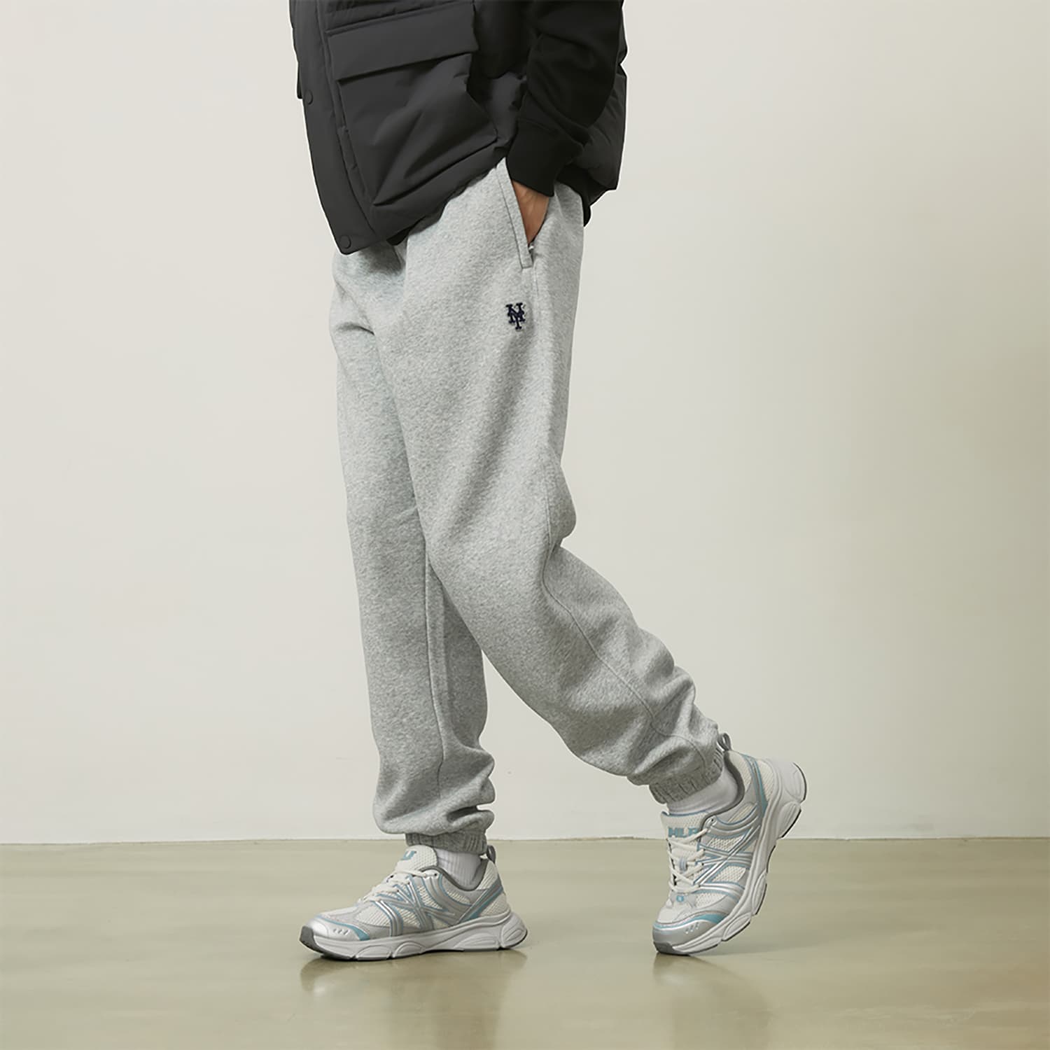 Штаны MLB Basic Collection New York Mets 24FW Вязаные тренировочные штаны унисекс Фотиния серый - изображение 4
