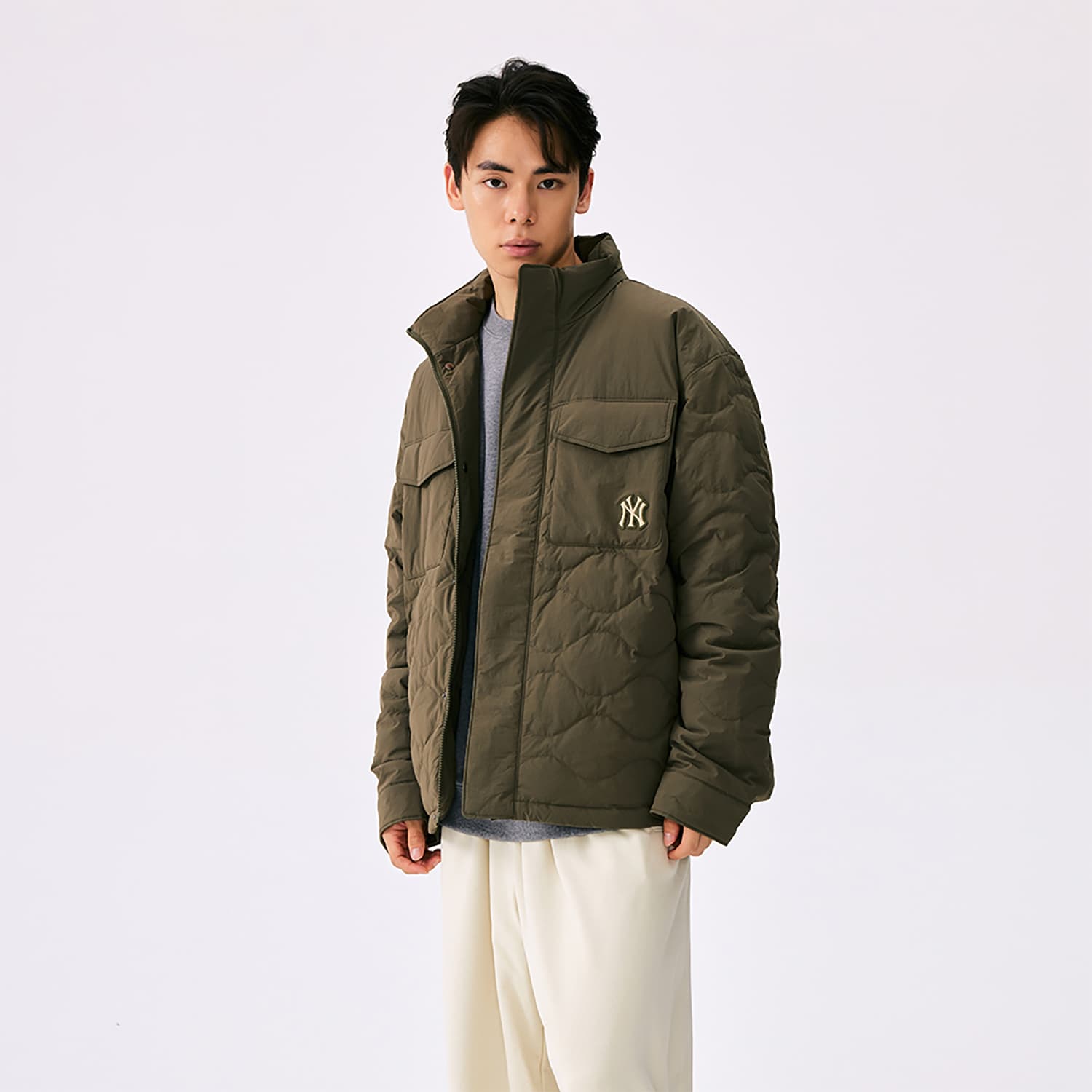 Зимняя куртка MLB New York Yankees Basic Collection FW25 Пуховик Унисекс - изображение 5