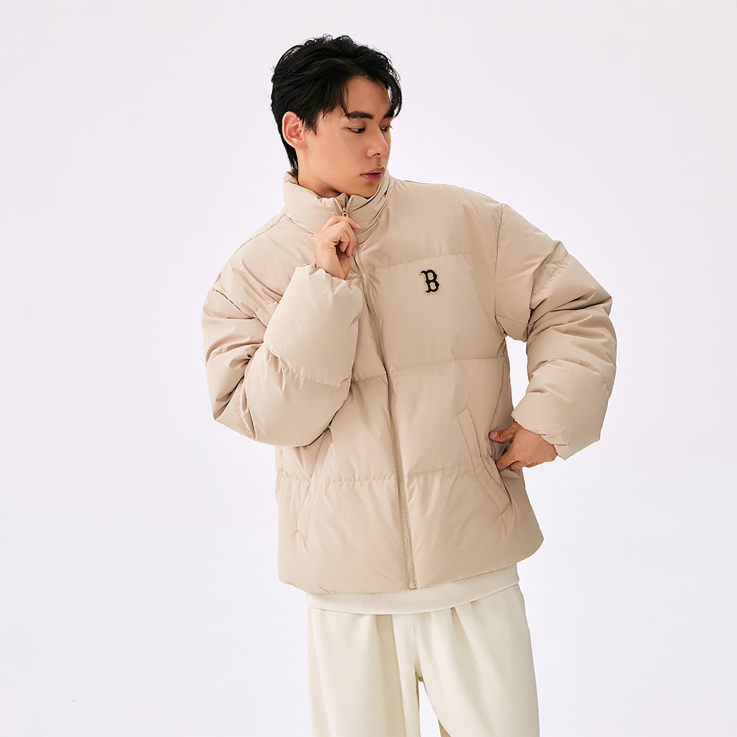 Зимняя куртка MLB Boston Red Sox Basic Collection FW25 Пуховик Унисекс - изображение 4