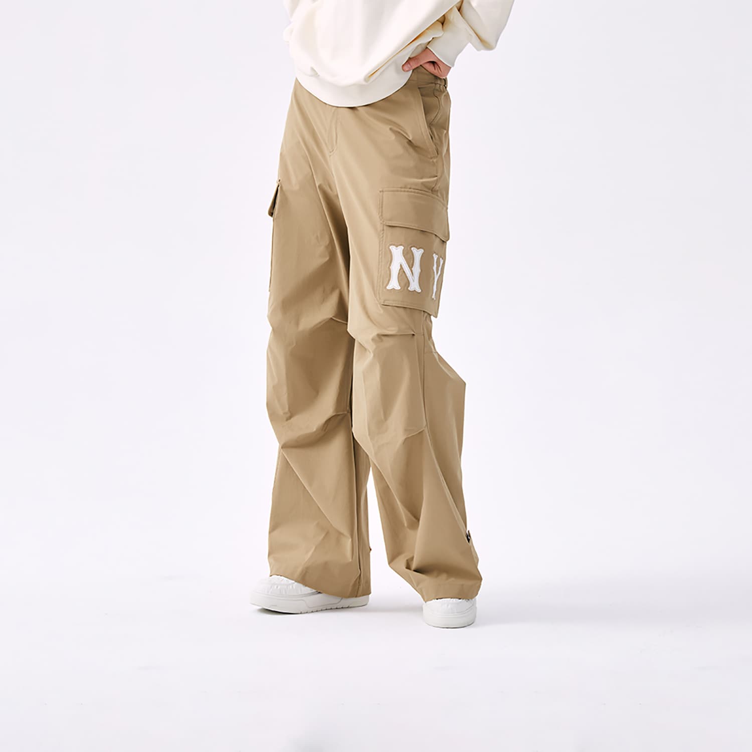 MLB New York Yankees Basic Collection Карго Брюки Женские Хаки - изображение 8