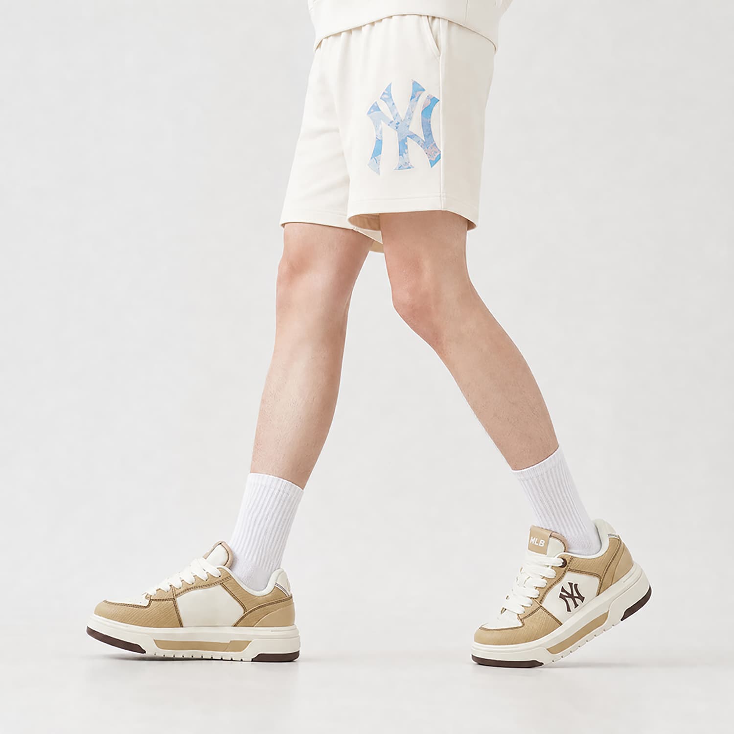 Кроссовки MLB New York Yankees Skate Shoes Low Top New York Yankees Beige Unisex - изображение 6