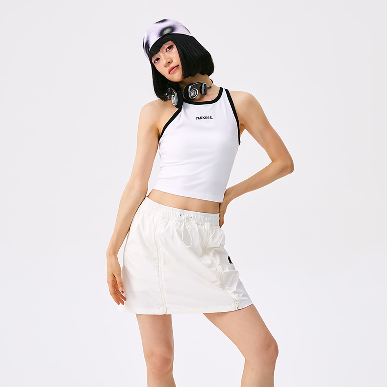 Майка MLB Preppy Style Collection New York Yankees SS25 Майка Женская Белая - изображение 3