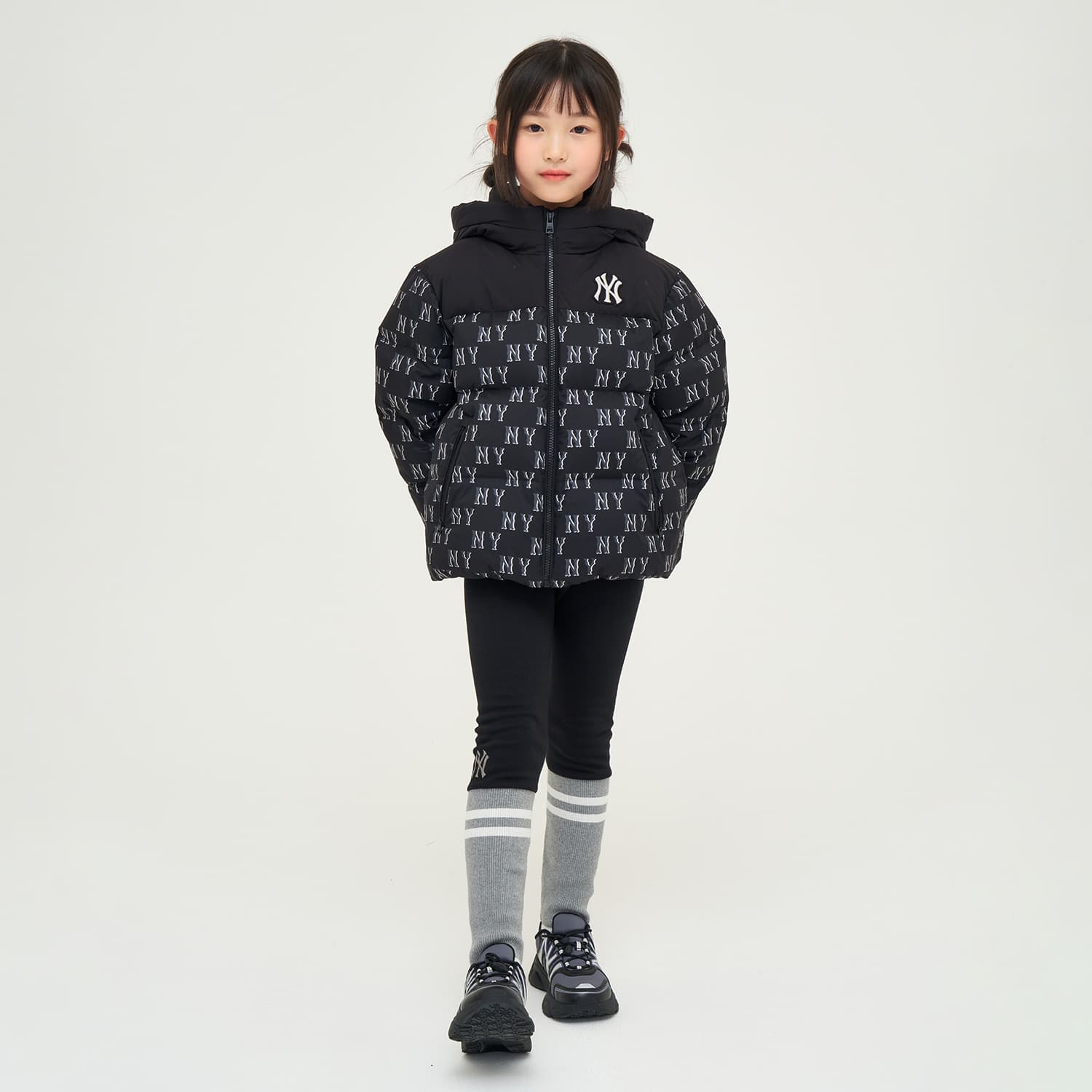 MLB MONOGRAM FW24 Пуховик Детский Черный - изображение 4