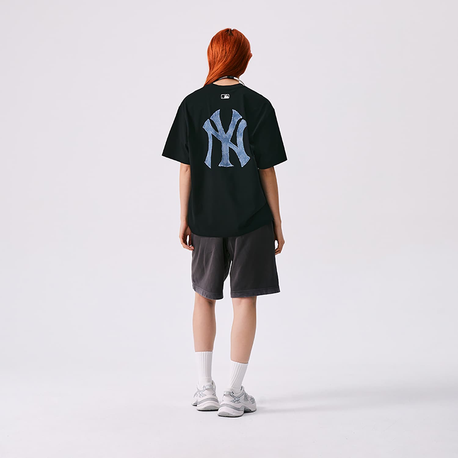 Футболка MLB MONOGRAM SS25 T Рубашка Мужская Черная - изображение 5