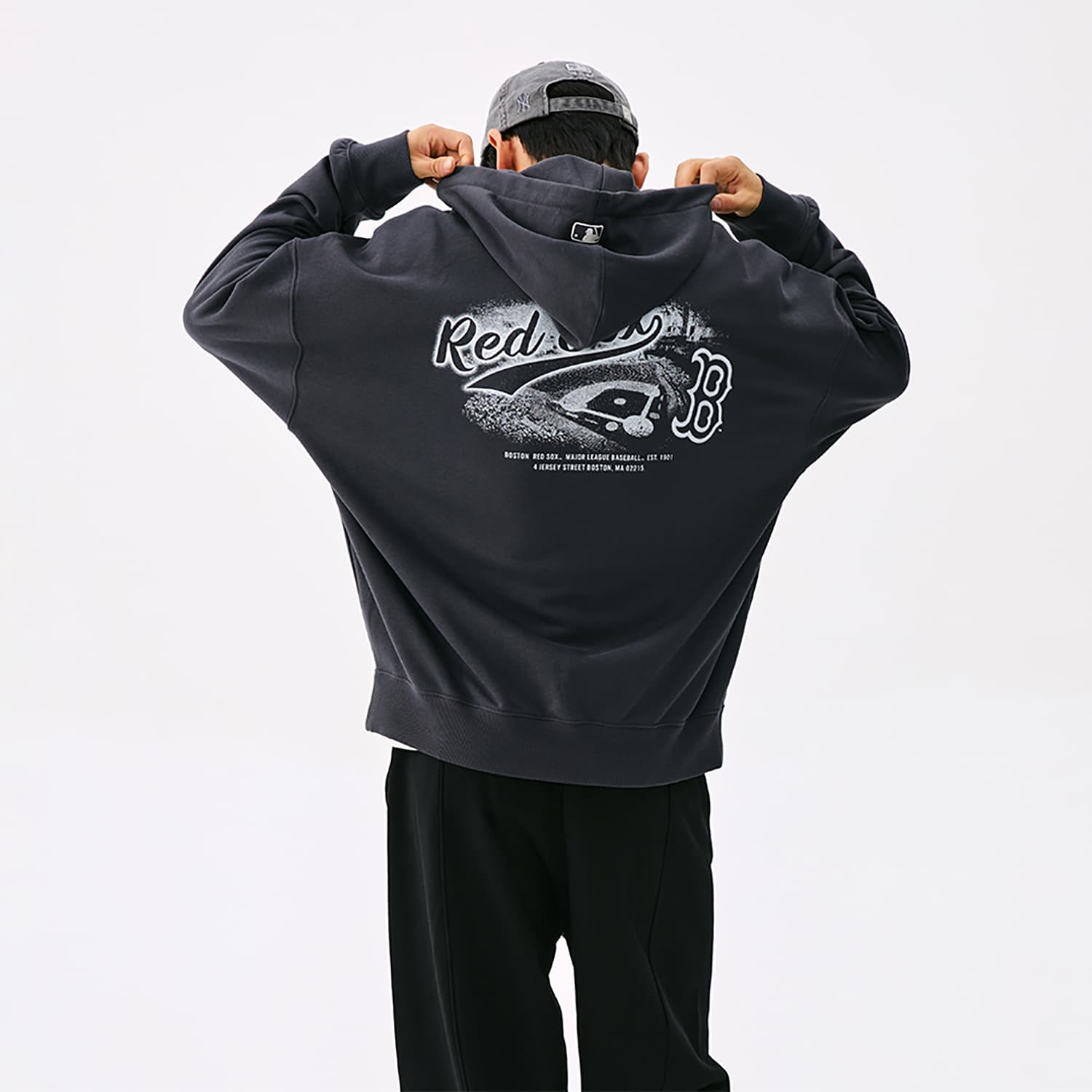 Худи MLB Boston Red Sox FW25 Толстовка Унисекс Стандартный размер - изображение 3
