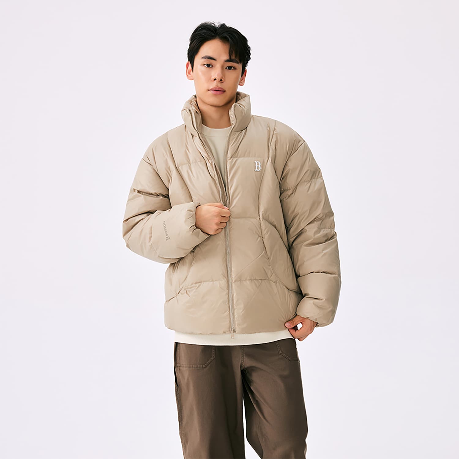Зимняя куртка MLB Boston Red Sox Basic Collection fw25 Пуховик Унисекс - изображение 5