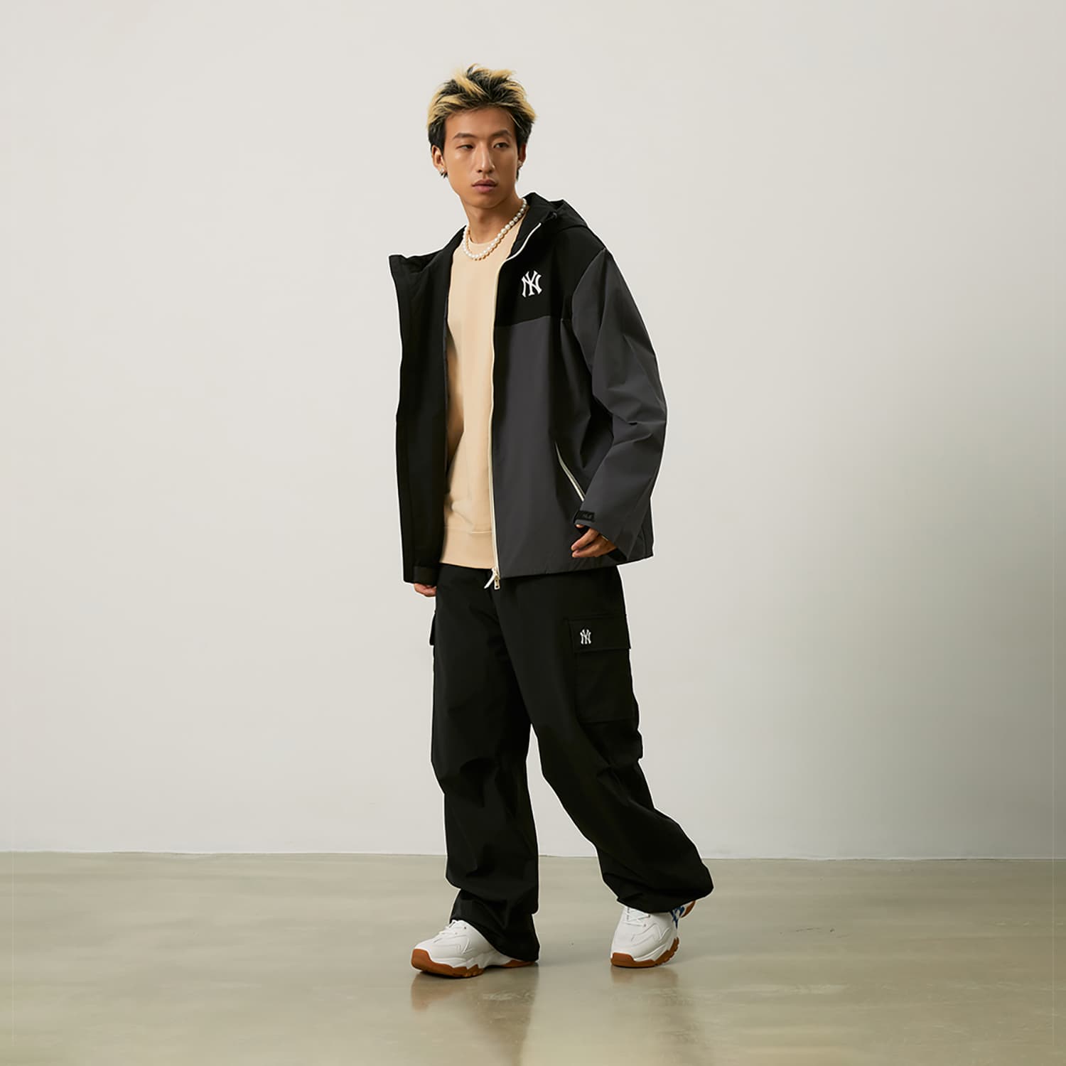 Куртка mlb New York Yankees Basic Collection 24FW Куртка Унисекс Угольно-серый - изображение 6