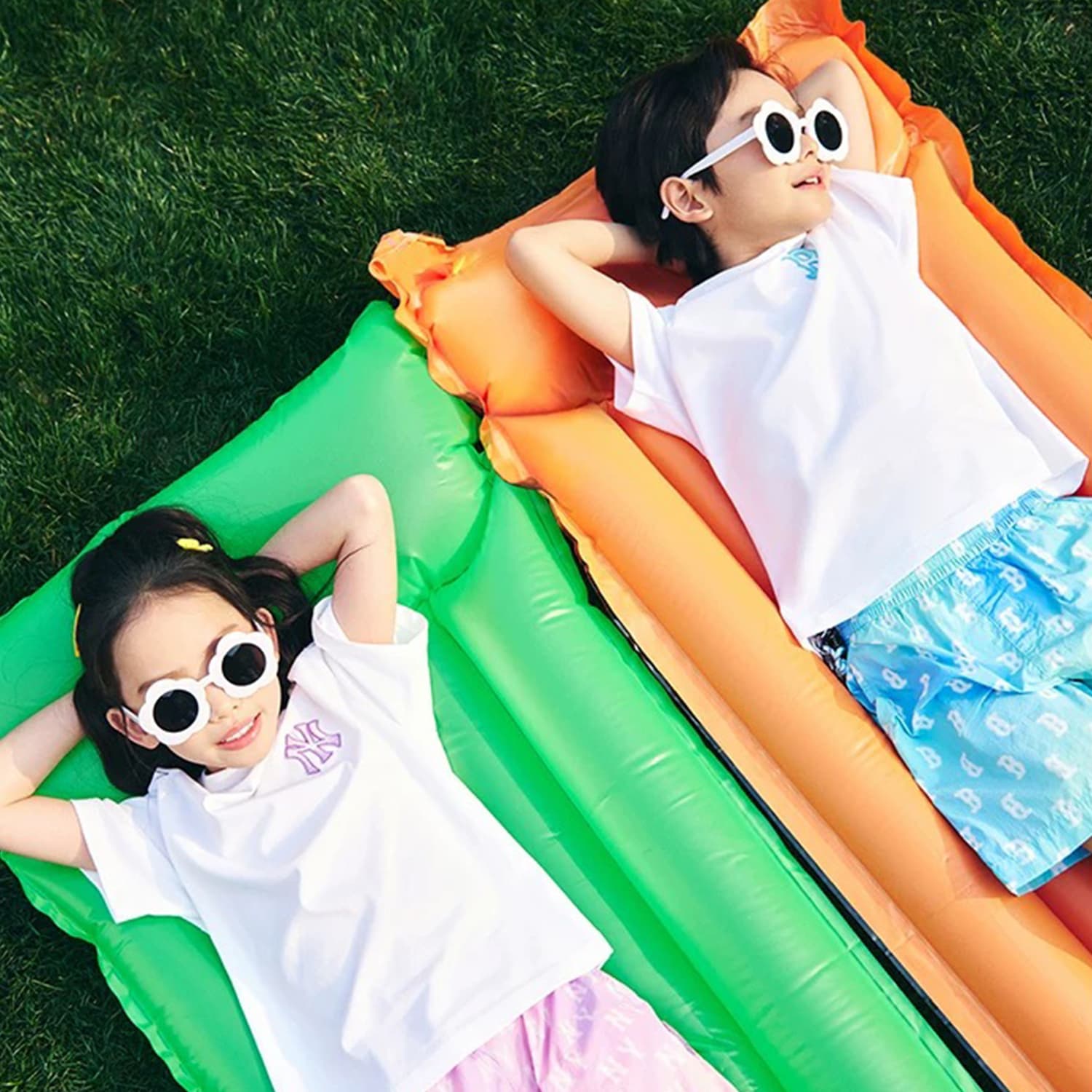 Футболка MLB KIDS Классический MonogramBoston Красный So T Рубашка SS25 Белый Детский - изображение 3
