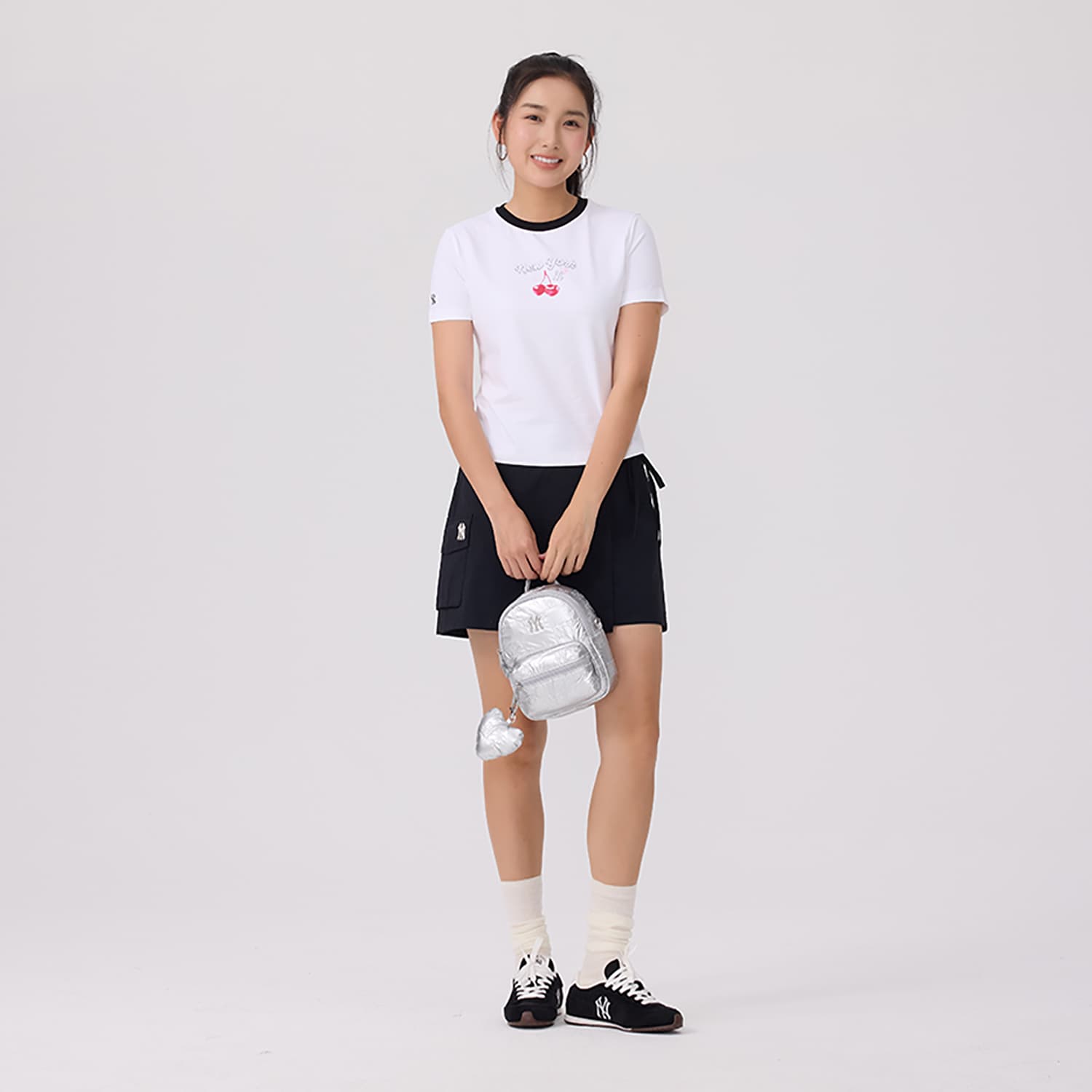 Рюкзак mlb Нью-Йорк Янкис Нейлон Рюкзаки Мини-версия Women's Silver - изображение 8