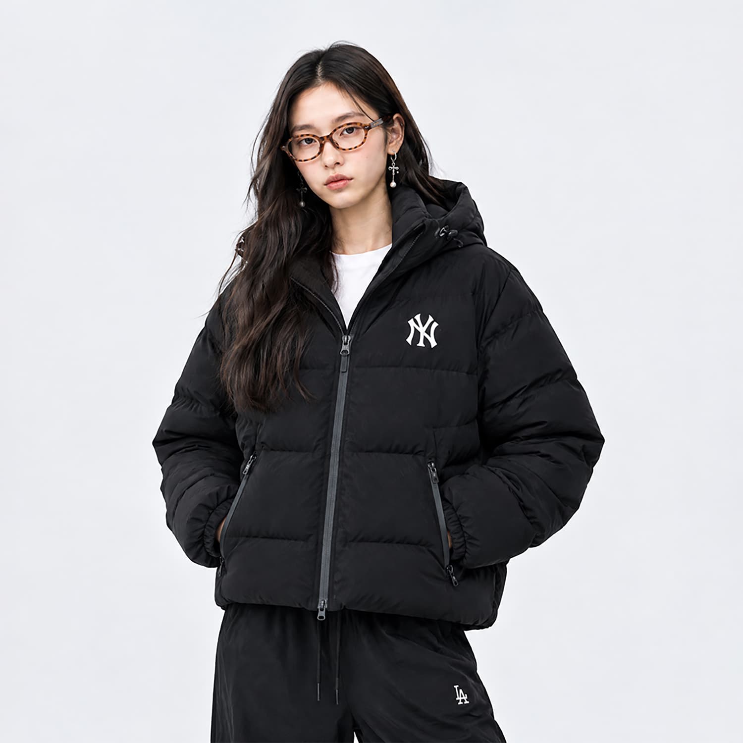 Зимняя куртка MLB New York Yankees New York Yankees Черный Унисекс Пуховики - изображение 3