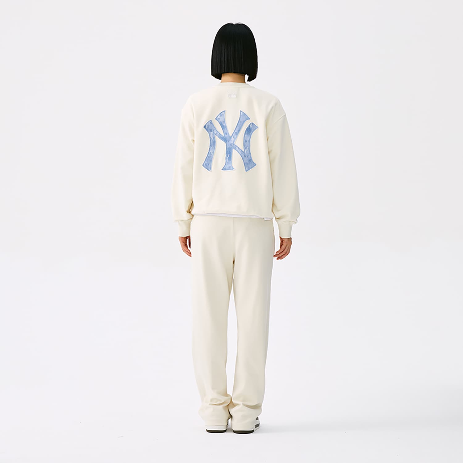 Штаны MLB New York Yankees Basic Collection 25FW Повседневные штаны Женские Стандартный размер Айвори - изображение 7