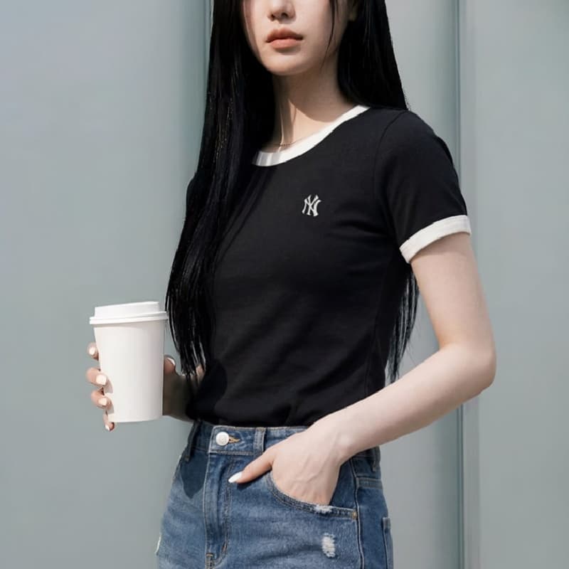 Футболка MLB New York Yankees Basic Collection T-рубашка Женская - изображение 5