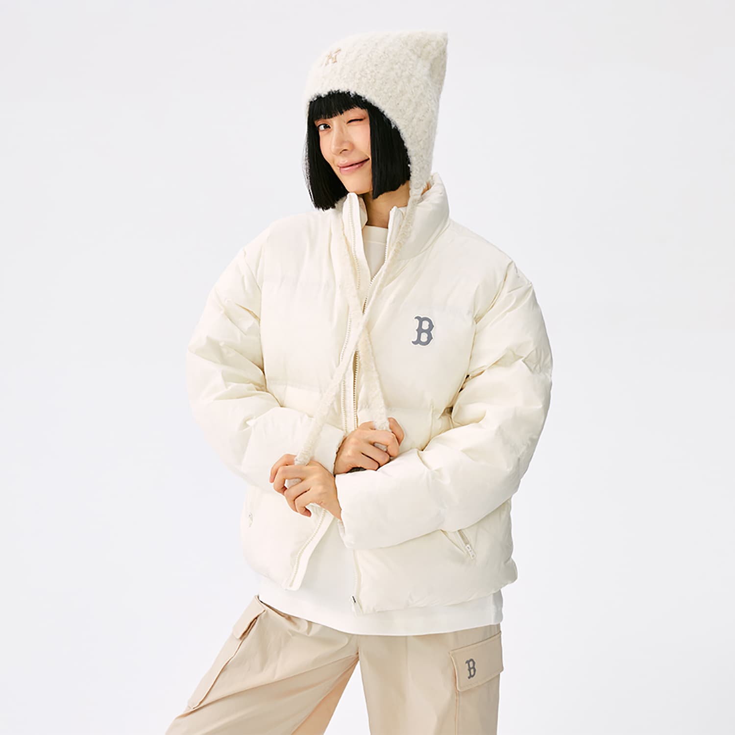 Зимняя куртка MLB Boston Red Sox Basic Collection FW25 Пуховик Унисекс - изображение 4