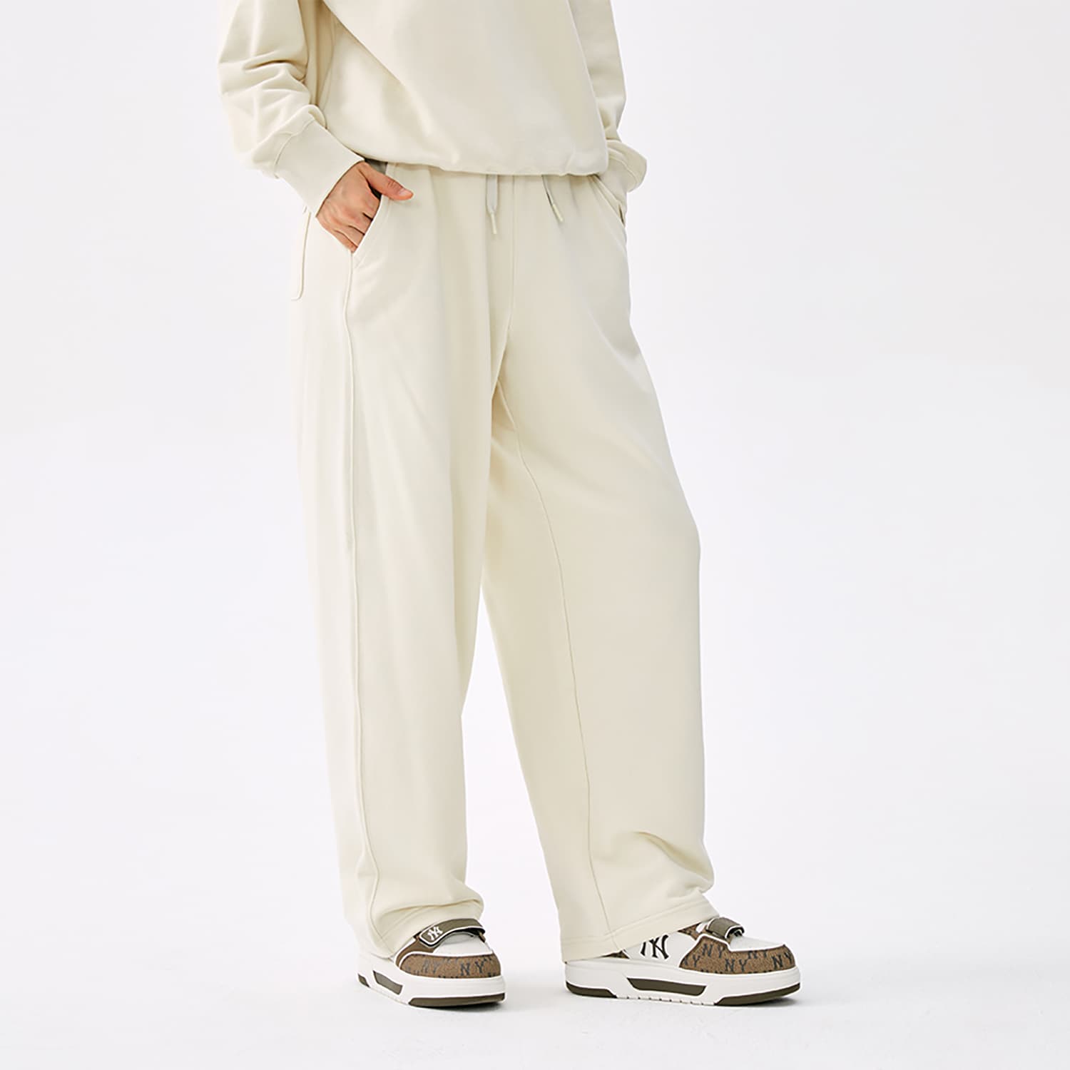 Штаны MLB New York Yankees Basic Collection 25FW Вязаные тренировочные штаны унисекс - изображение 5