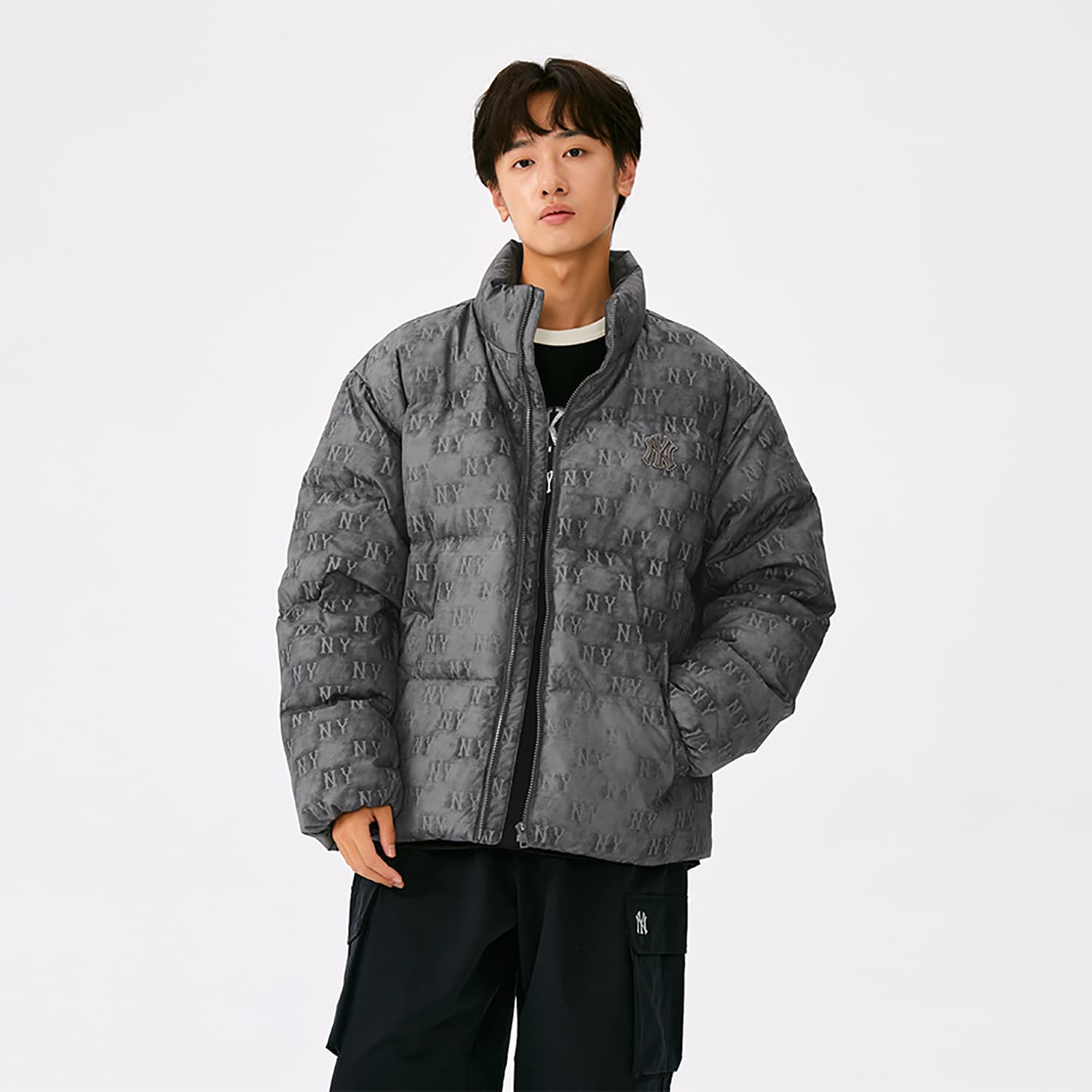 Зимняя куртка MLB MONOGRAM 25FW Пуховик Унисекс - изображение 5