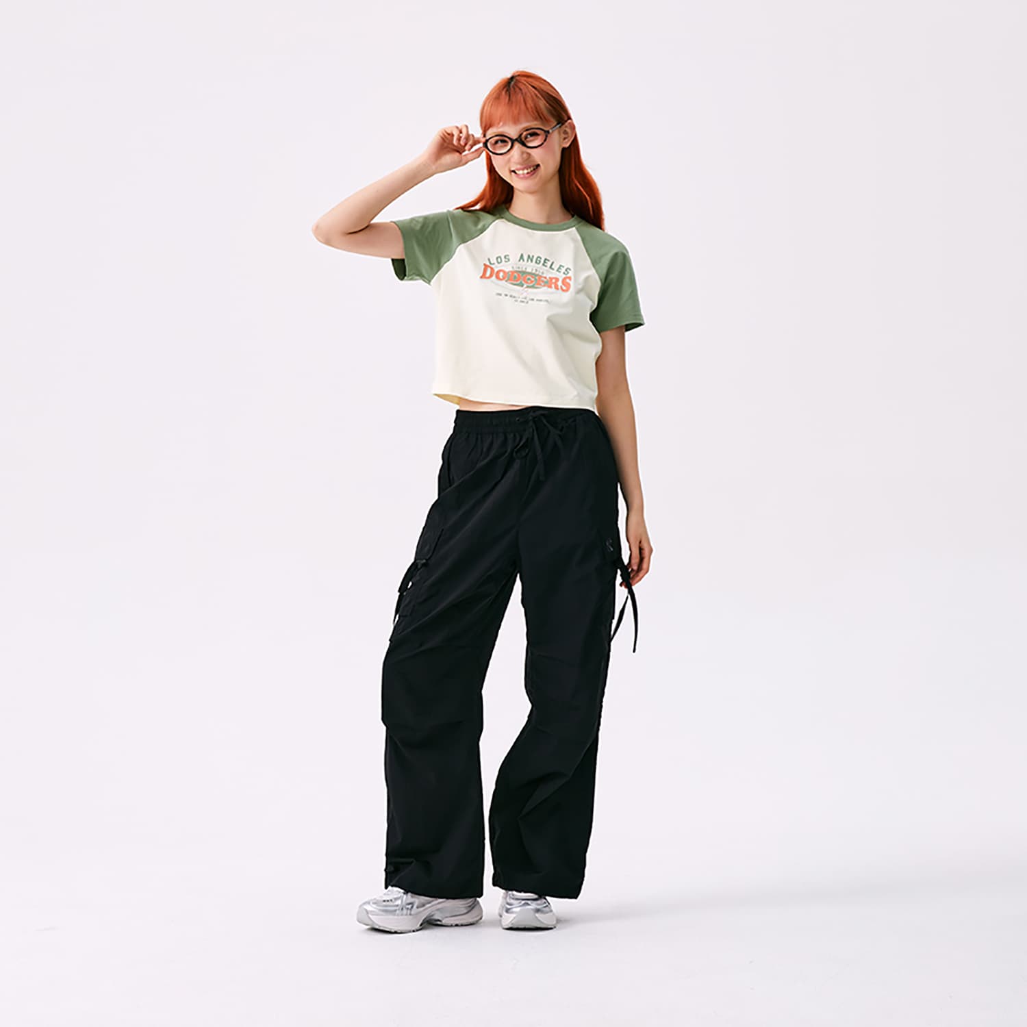 MLB New York Yankees Basic Collection SS25 Карго Брюки Женские Черные - изображение 6