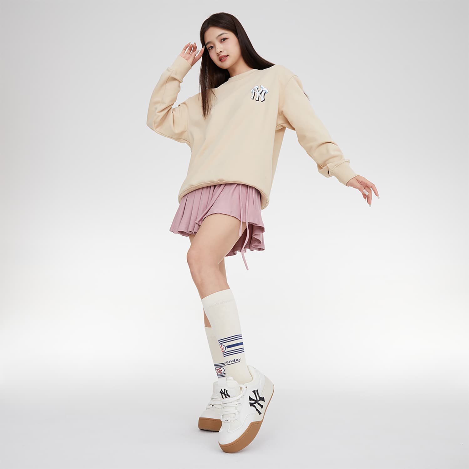 Кроссовки MLB Los Angeles Dodgers White Beige - изображение 7