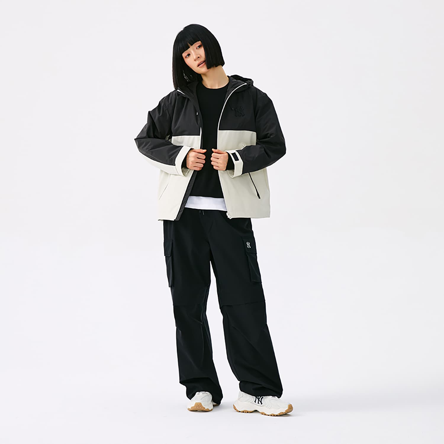 Куртка MLB New York Yankees Basic Collection 25FW Куртка Унисекс Глубокий Сливочный - изображение 7