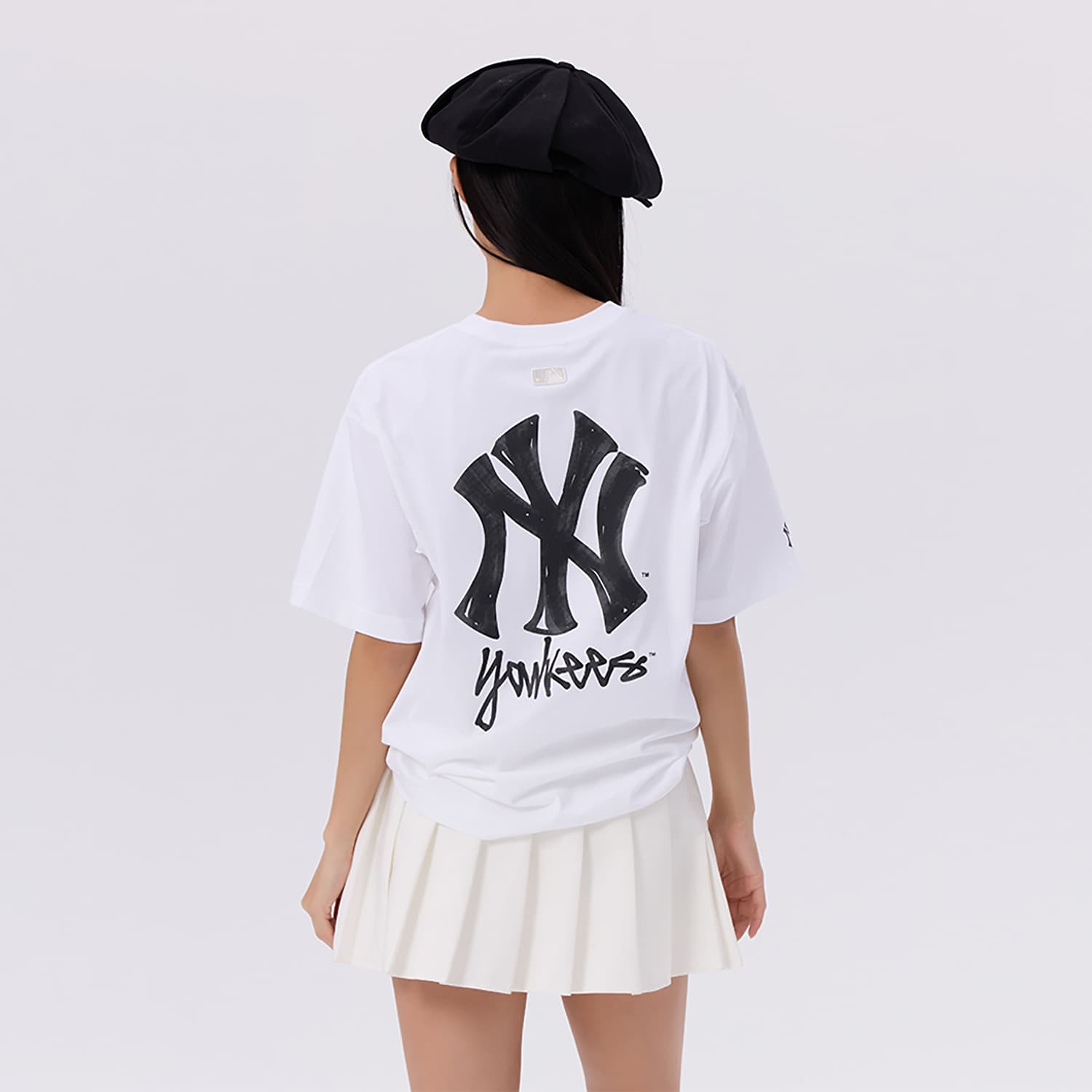 Футболка MLB New York Yankees Стандартный Белый Цвет Унисекс T-рубашки - изображение 3