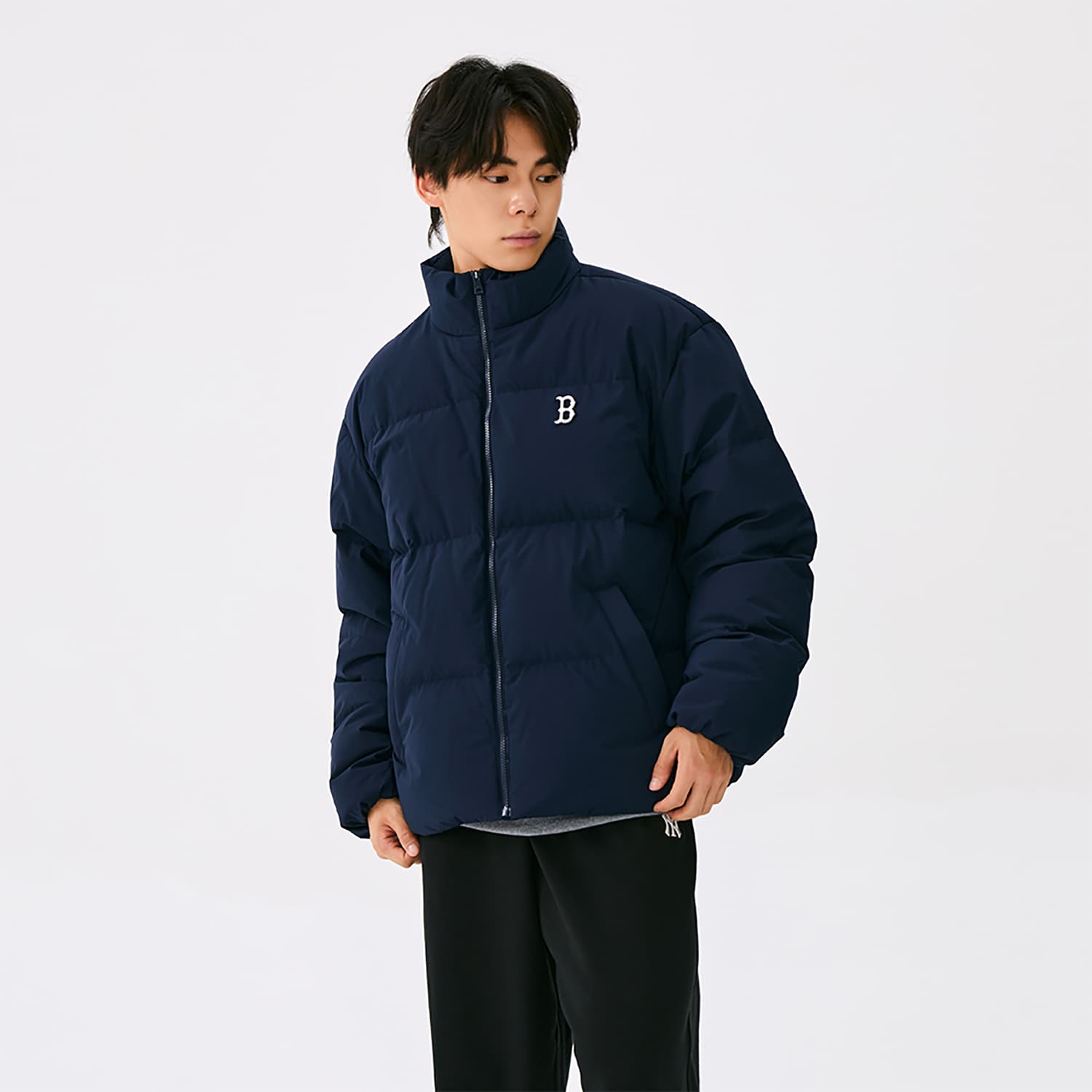 Зимняя куртка MLB Boston Red Sox Basic Collection 25FW Пуховик Унисекс - изображение 5