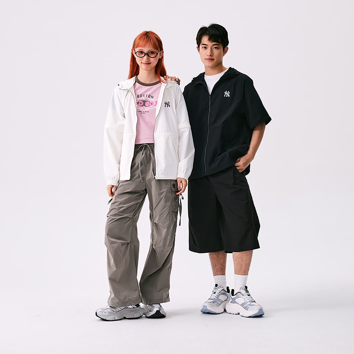 MLB New York Yankees Basic Collection SS25 Карго Брюки Женские Серые - изображение 8