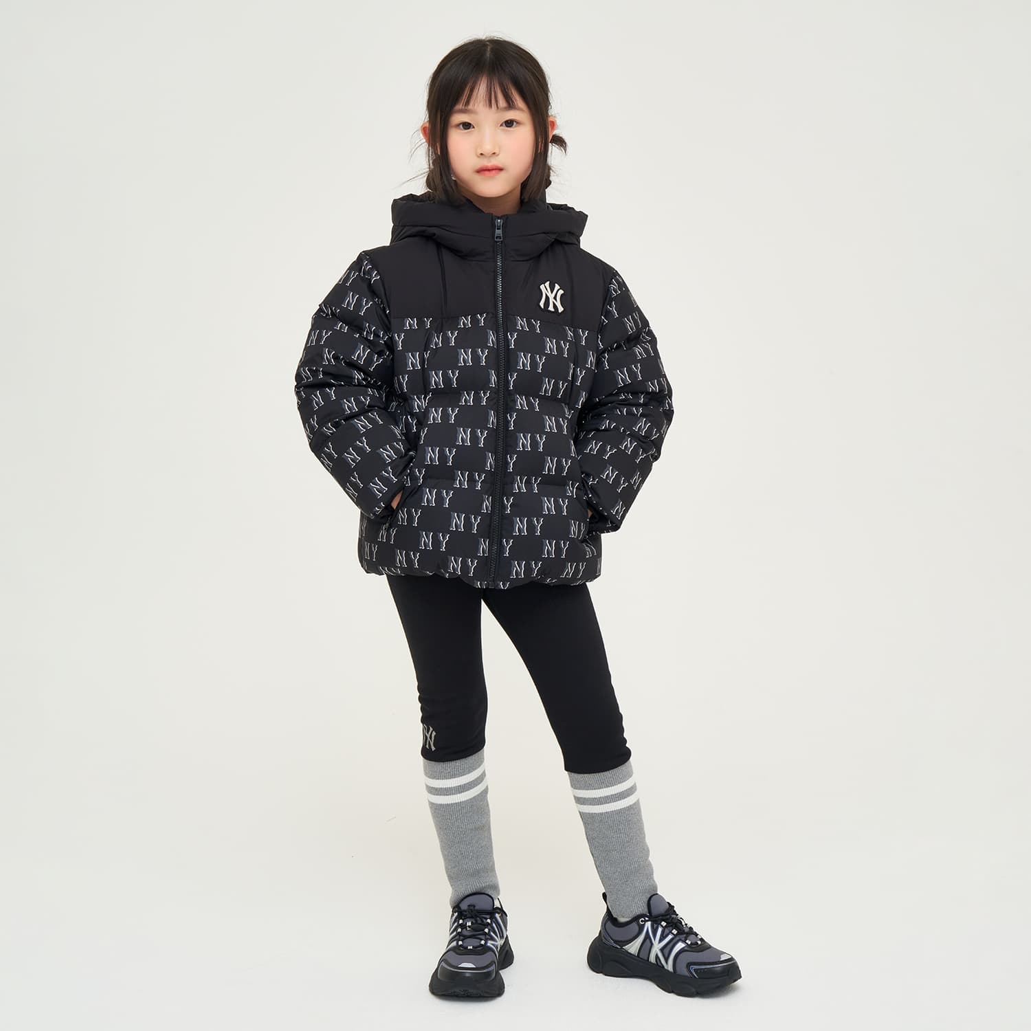 MLB MONOGRAM FW24 Пуховик Детский Черный - изображение 3