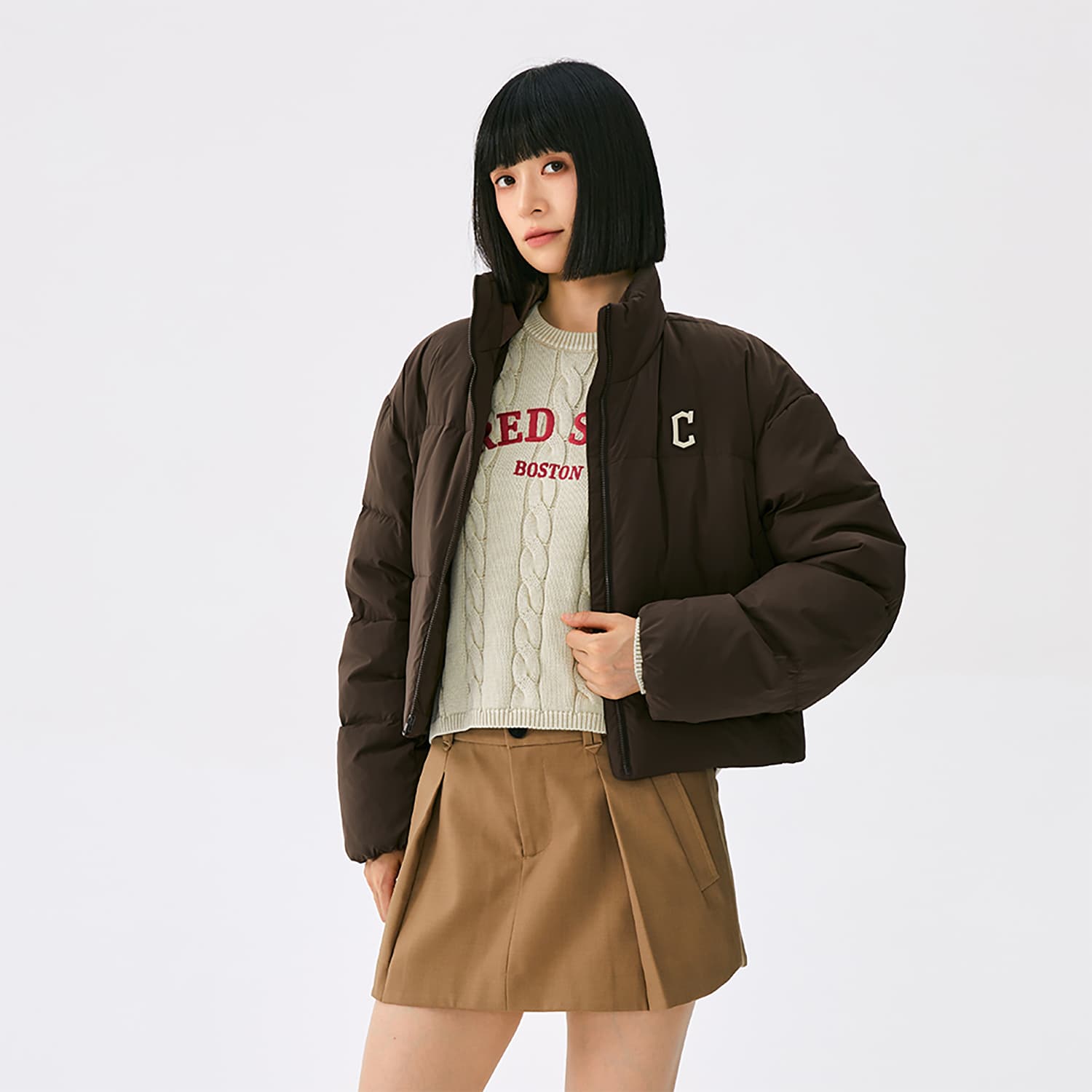 Пуховик MLB Basic Collection Cleveland Indians FW25 Пуховик Женский - изображение 4