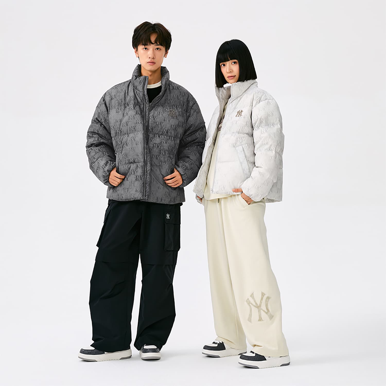 Зимняя куртка MLB MONOGRAM 25FW Пуховик Унисекс - изображение 7