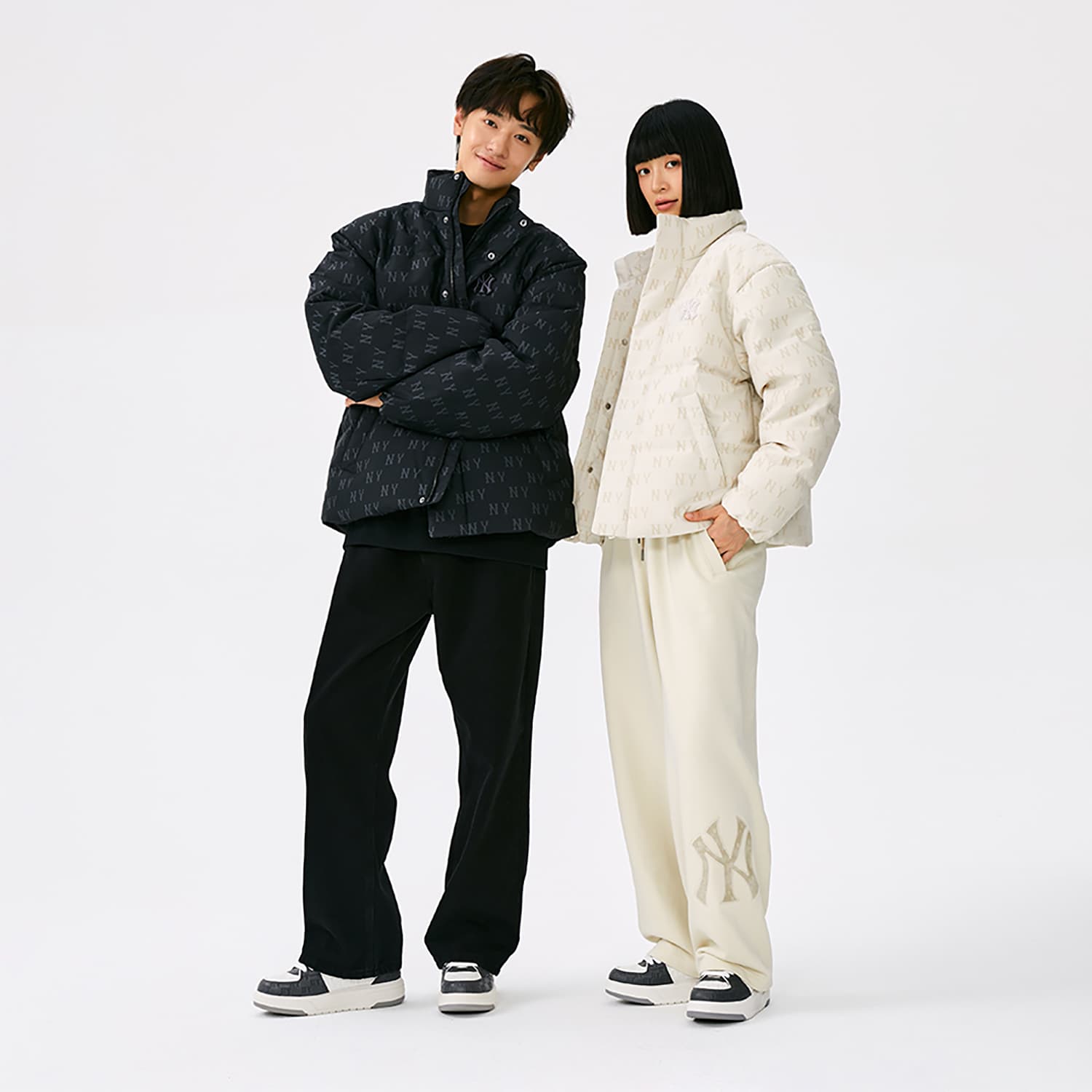 Зимняя куртка MLB MONOGRAM 25FW Пуховик Унисекс - изображение 7